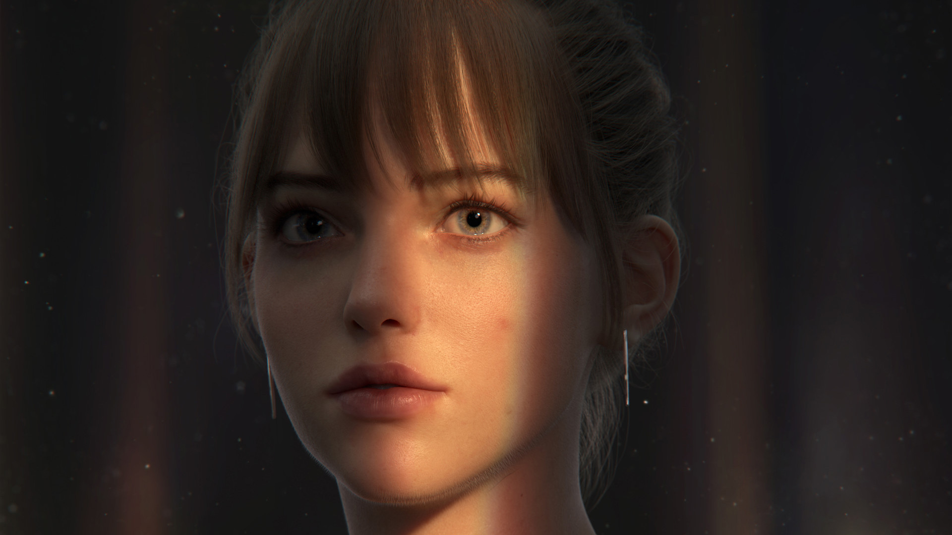 Digital Art of a Young Woman HD Wallpaper