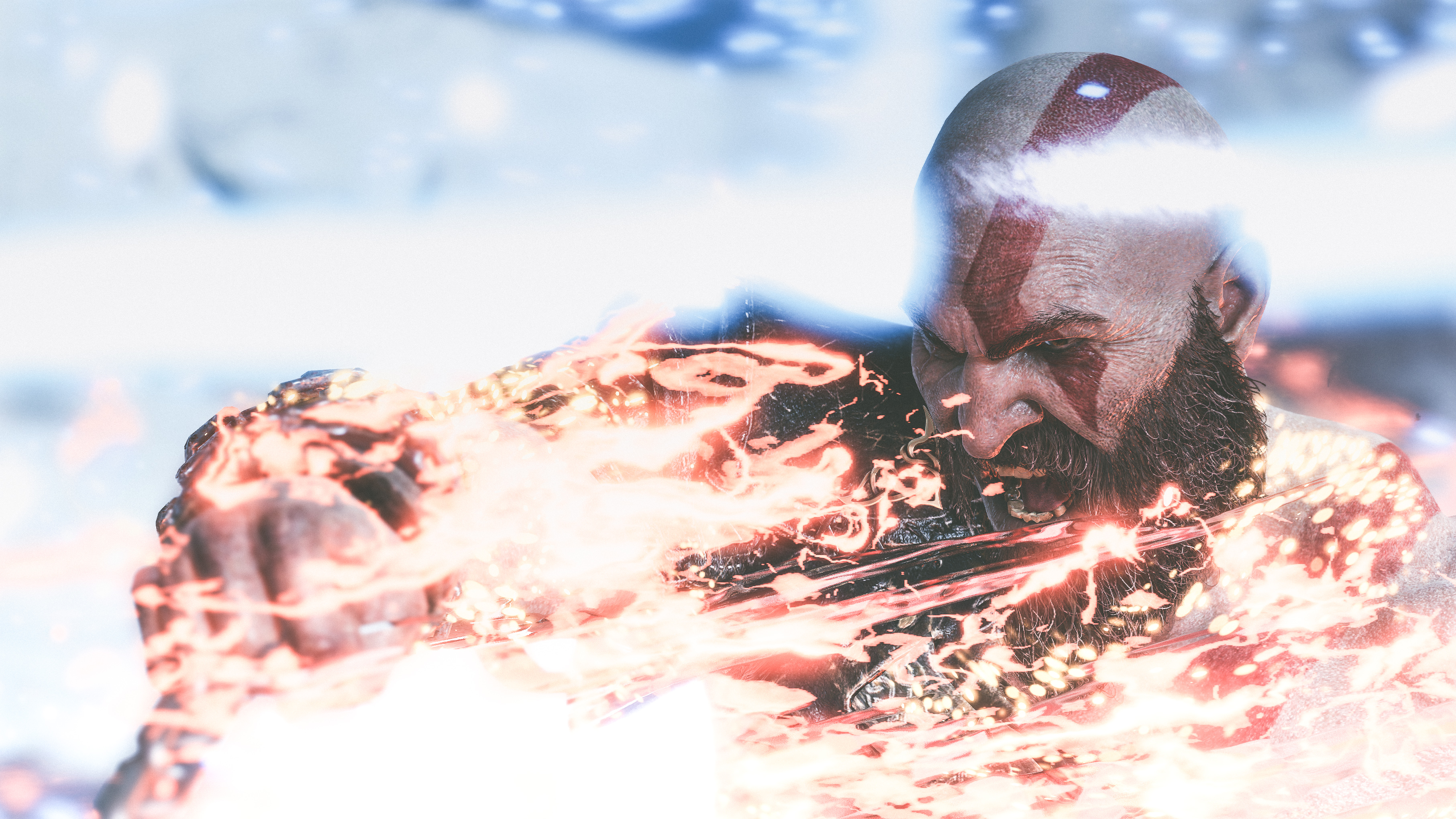 Kratos in God of War 4K HD Wallpaper