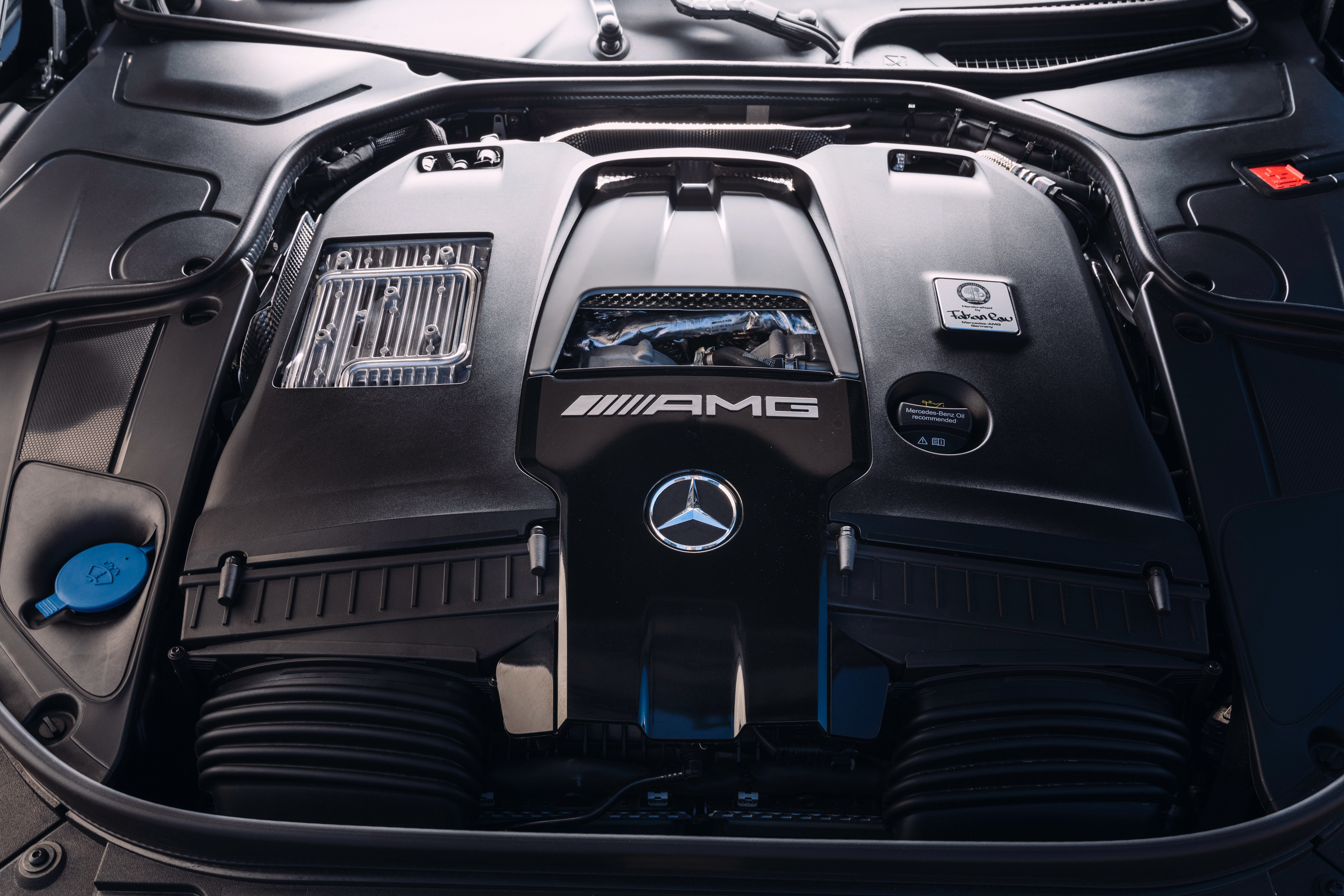 Mercedes-AMG engine bay HD Wallpaper