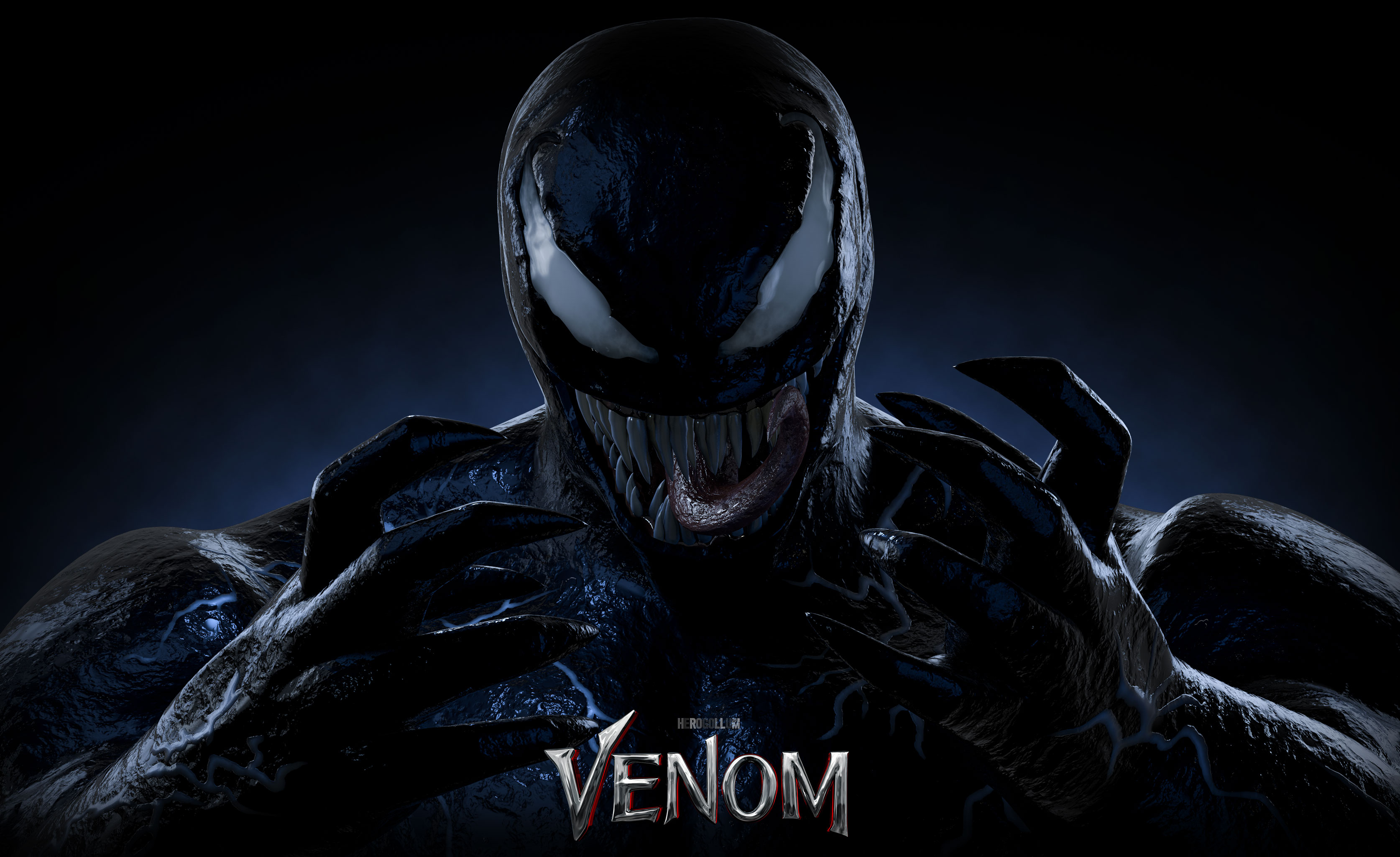 Venom 4K Digital Supervillain Artwork HD Wallpaper