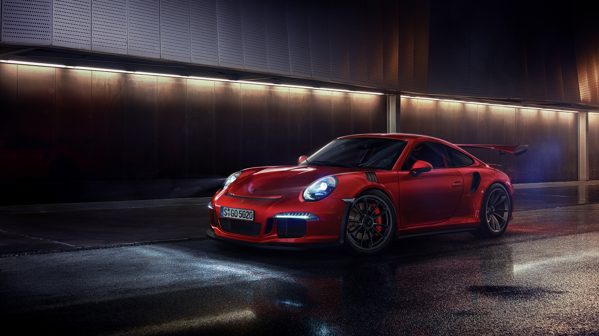 Red Porsche 911 GT3 4K HD Wallpaper