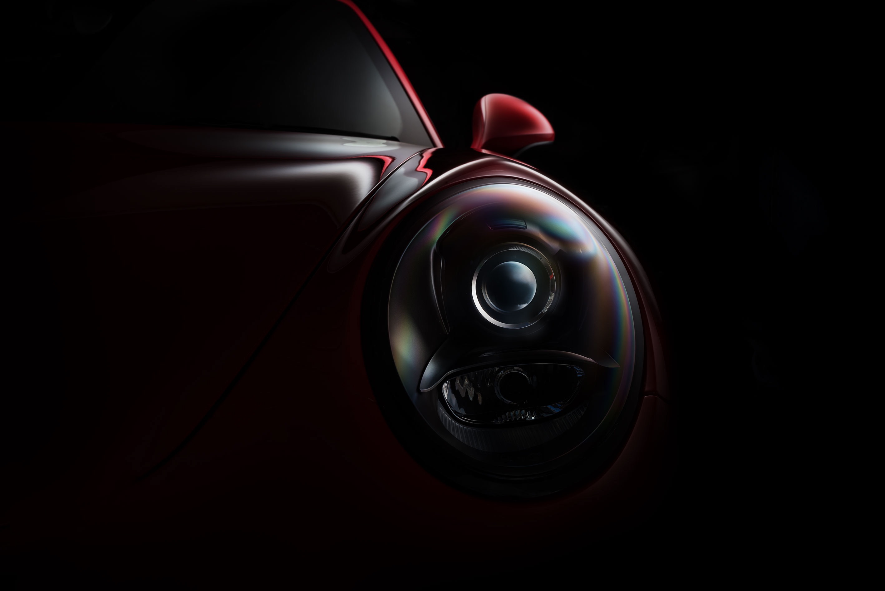 Red Porsche 911 GT3 headlight detail HD Wallpaper