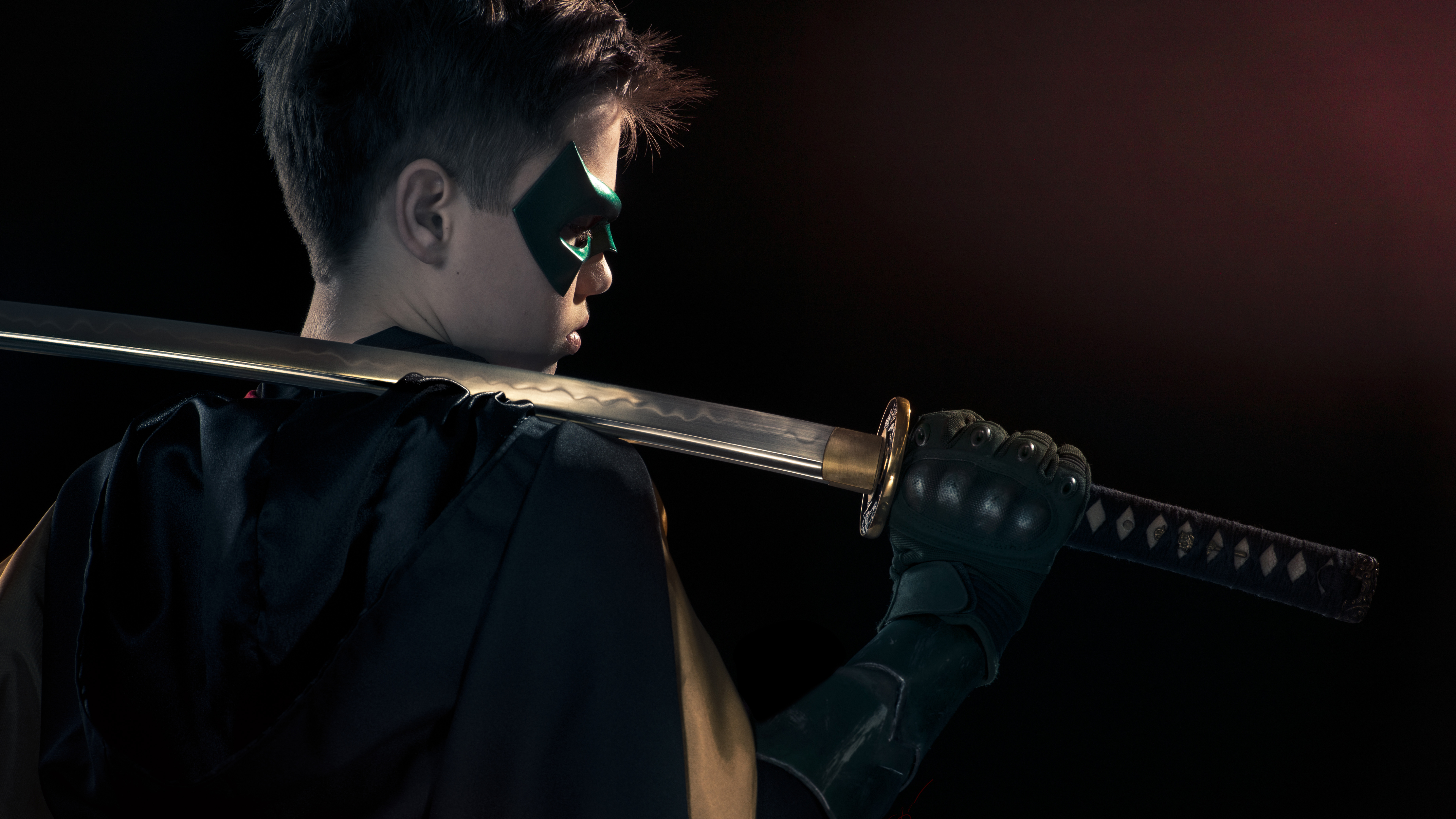 Damian Wayne with Katana HD Wallpaper