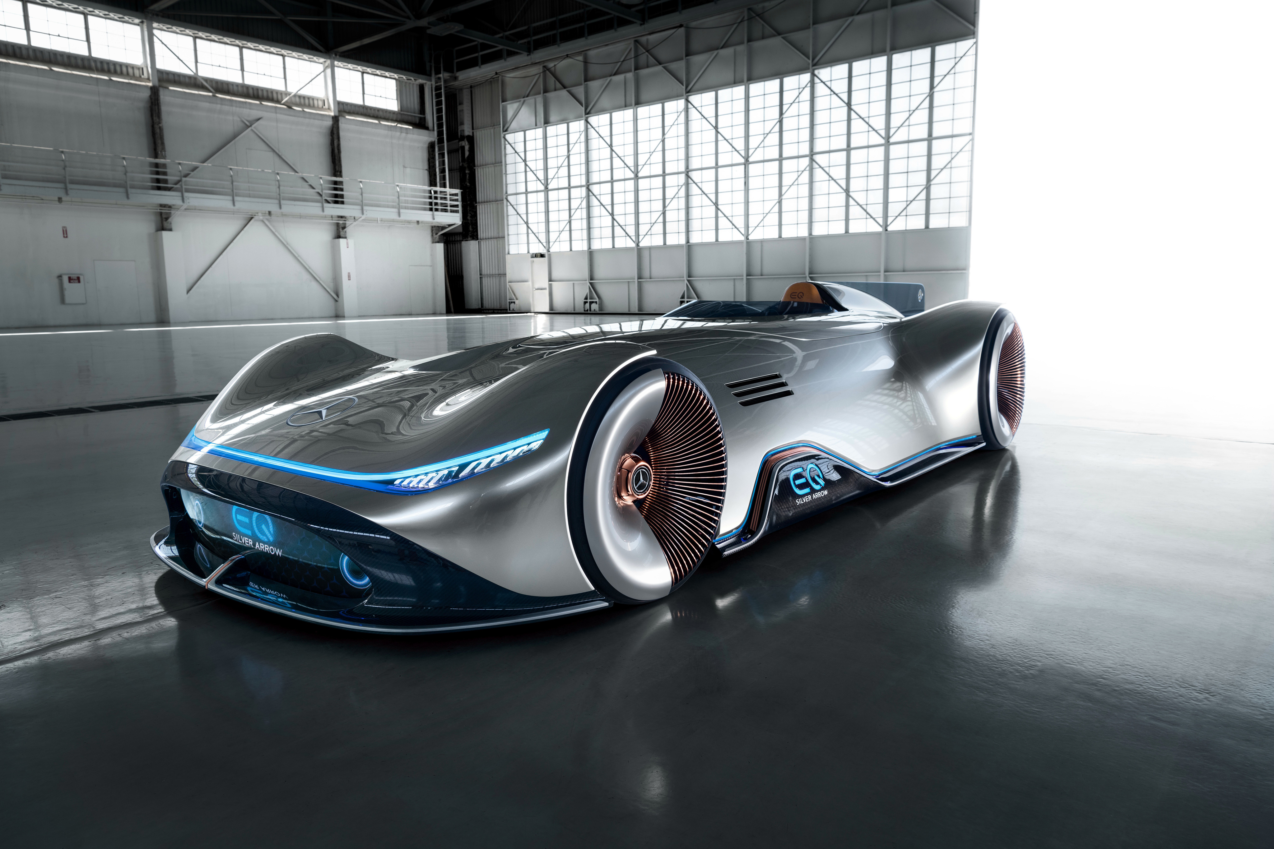 Mercedes-Benz Vision EQ Silver Arrow concept car HD Wallpaper