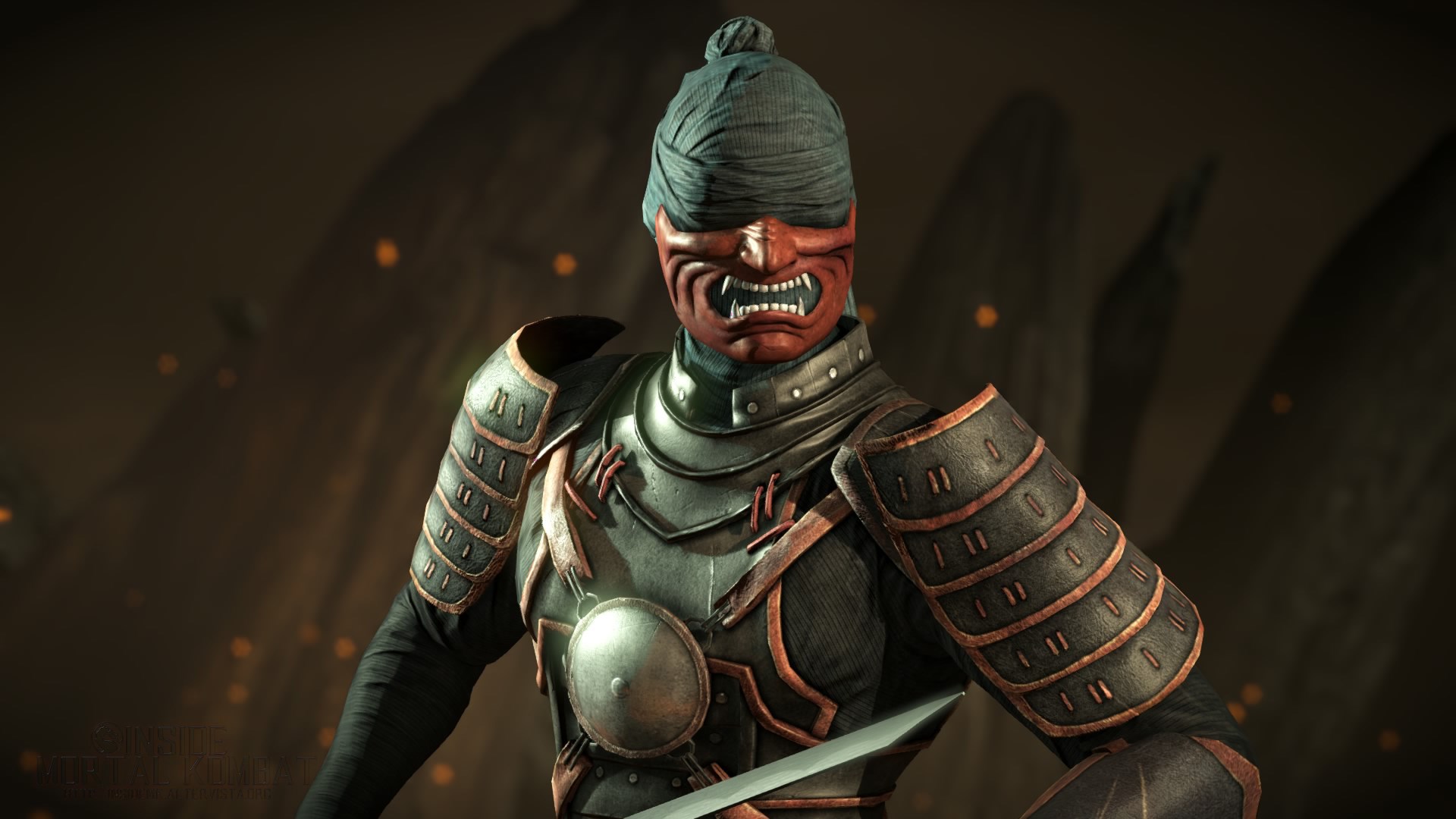 Scorpion from Mortal Kombat wearing a mask HD Wallpaper