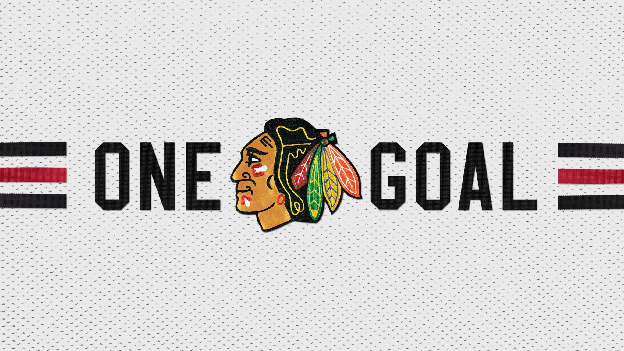 Chicago Blackhawks "One Goal" logo HD Wallpaper
