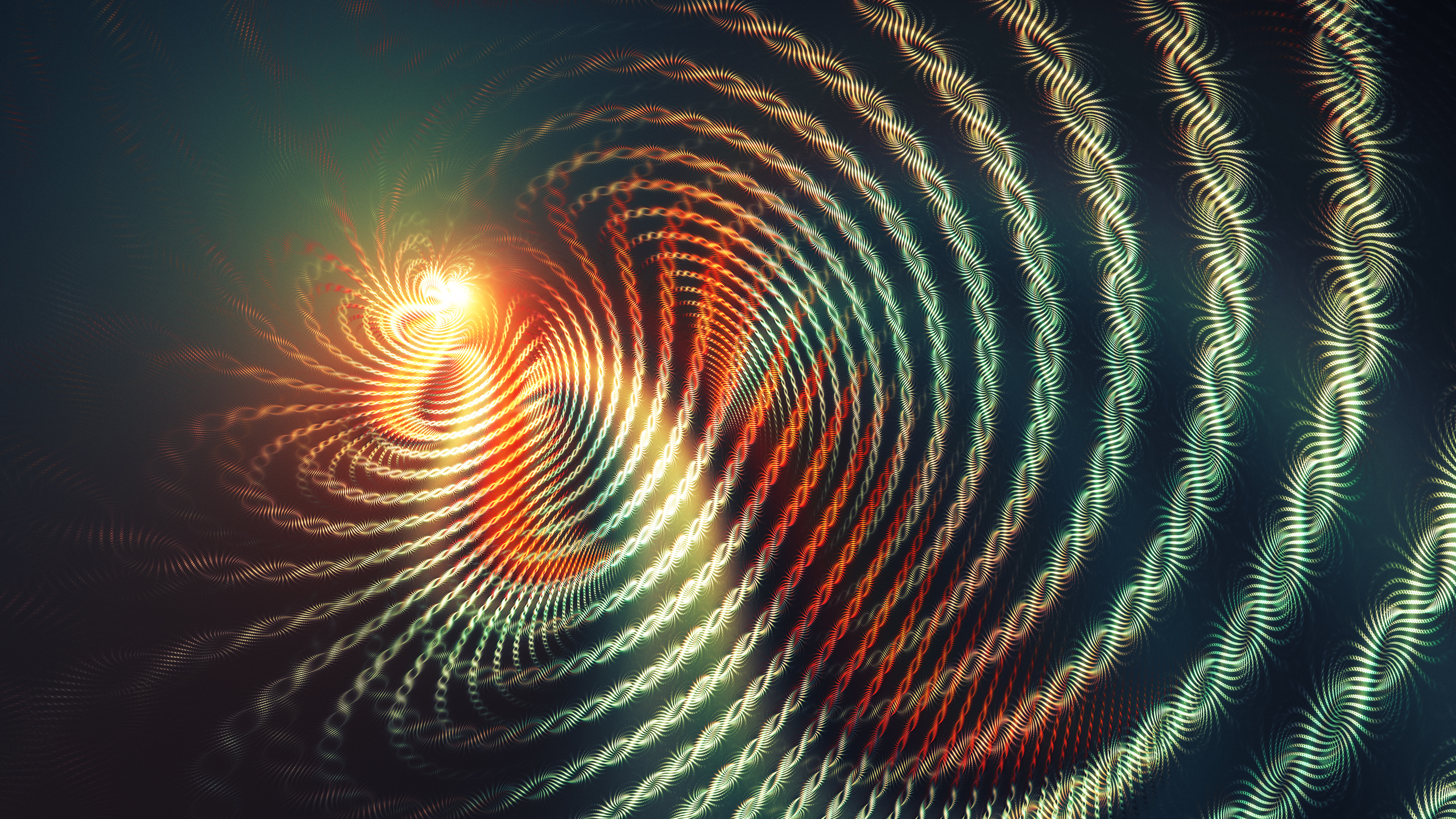 Abstract fractal artwork with swirling patterns HD Wallpaper