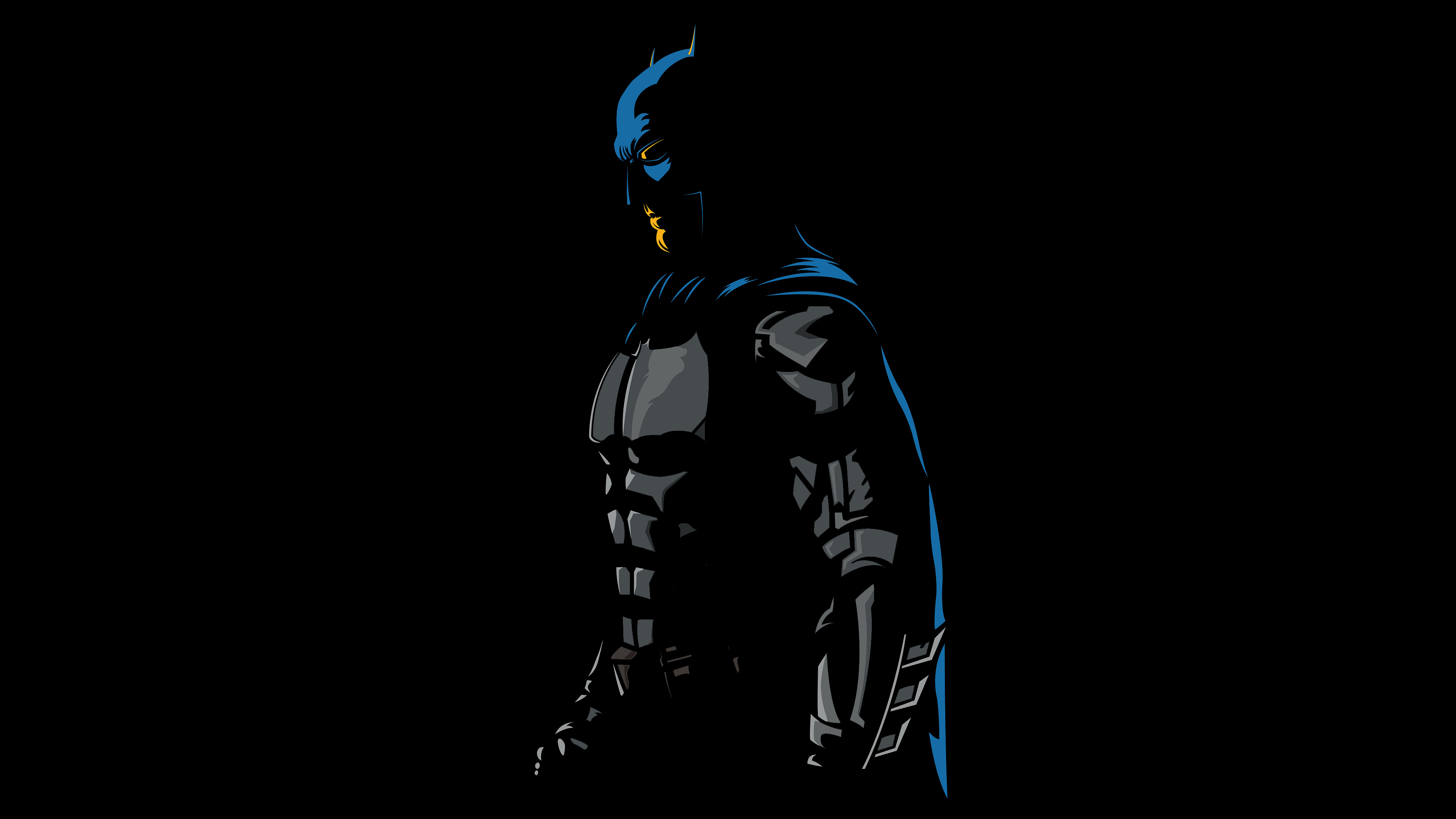 Minimalist Batman Artwork in 4K HD Wallpaper