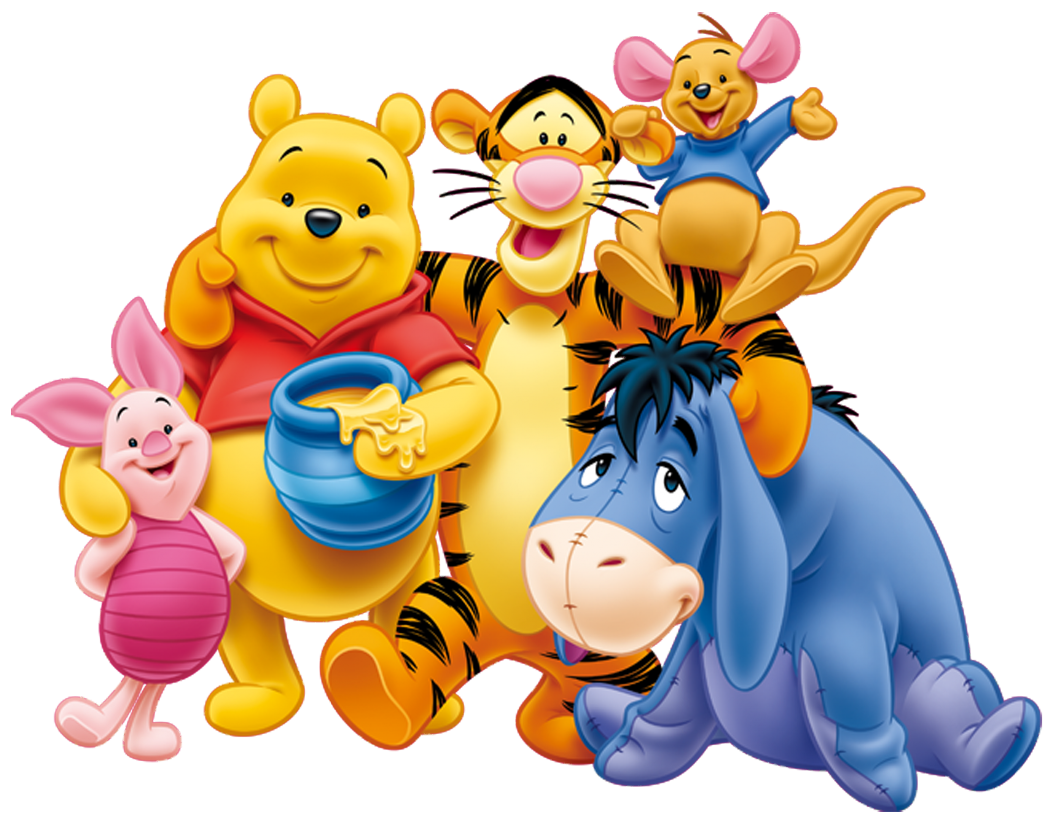 Winnie the Pooh and Friends HD Wallpaper