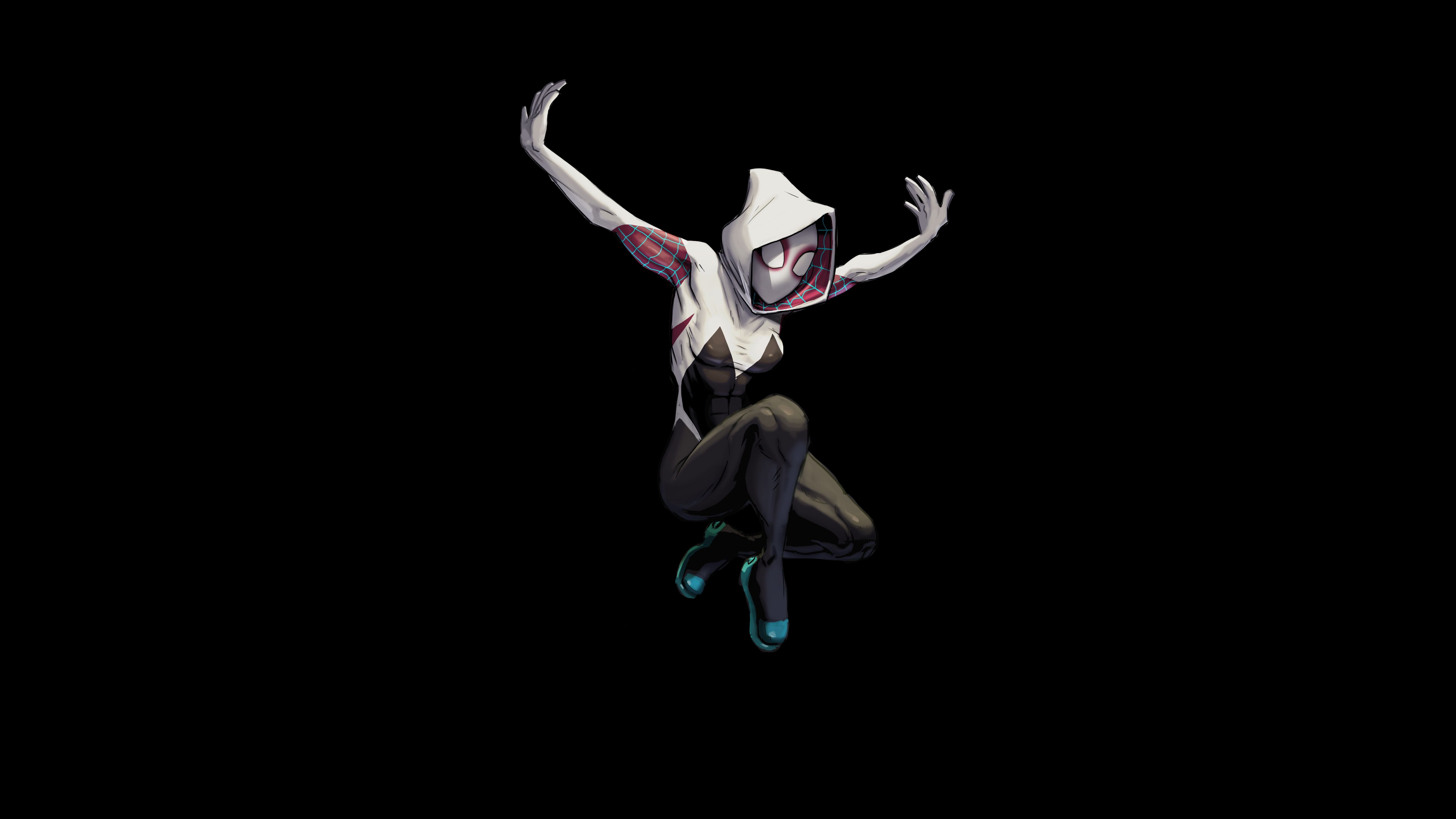 Gwen Stacy in Spider-Gwen costume HD Wallpaper