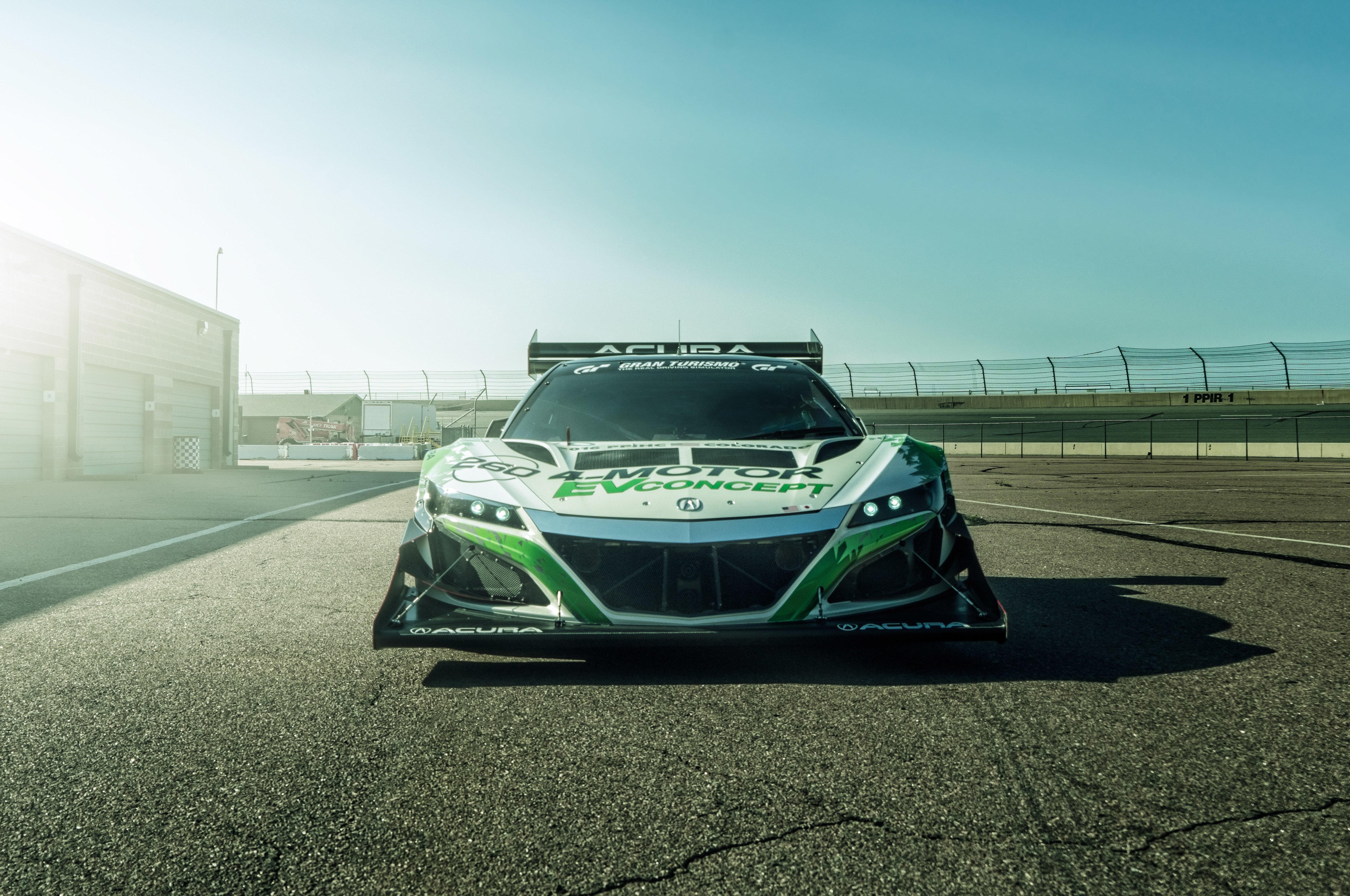 Acura NSX 4-Motor EV Concept race car HD Wallpaper