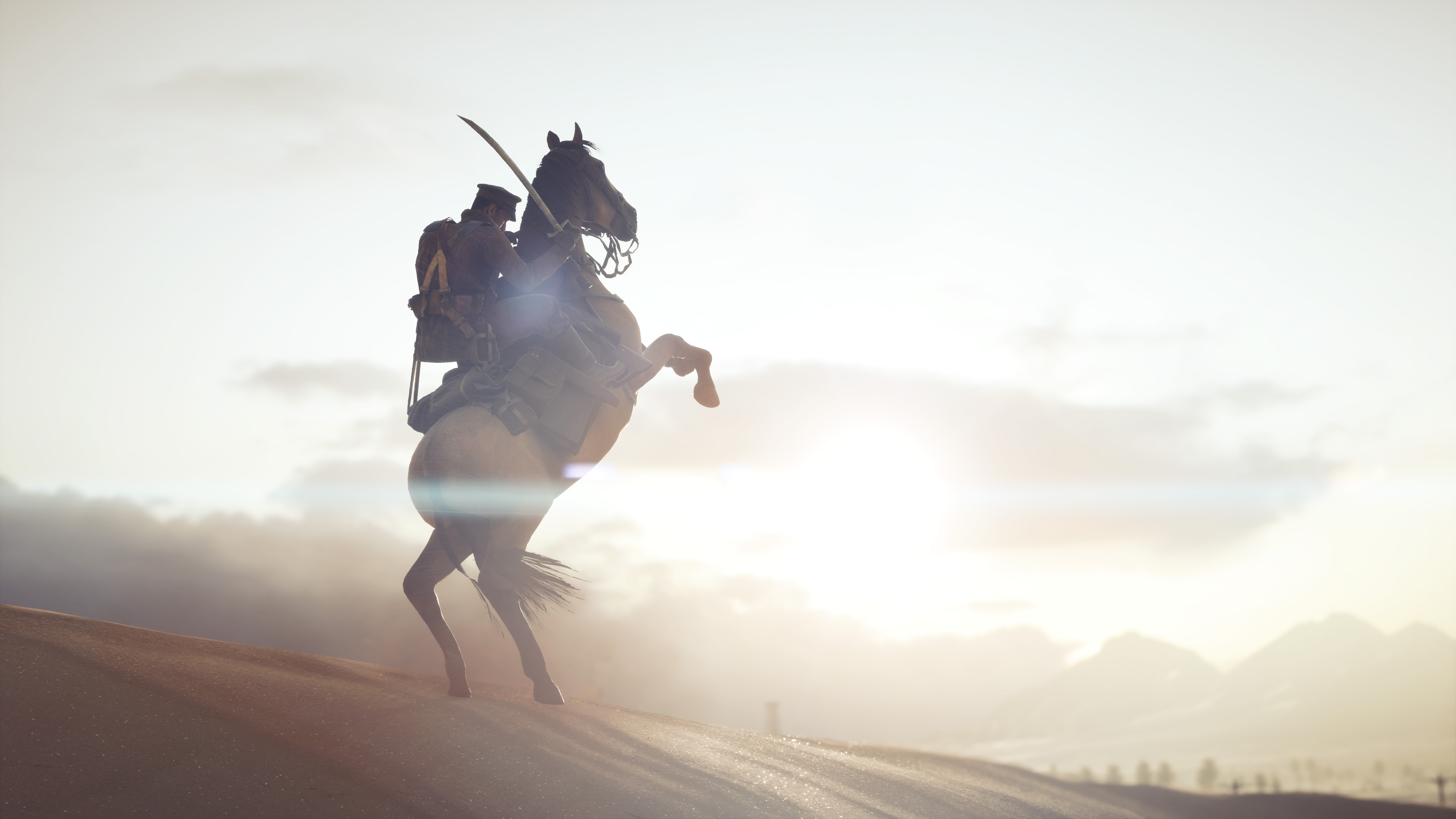 Battlefield 1 cavalry charge in desert HD Wallpaper
