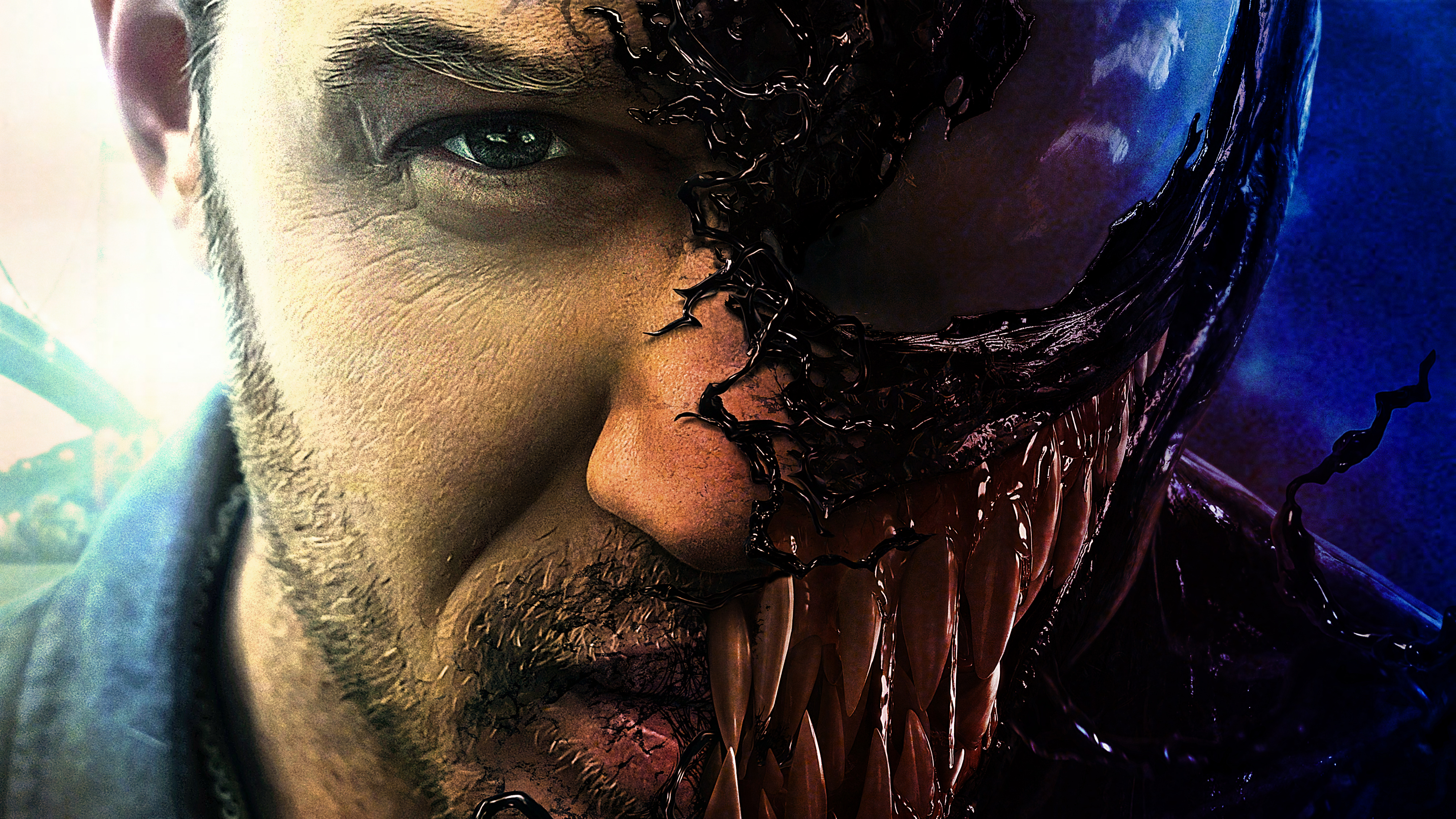 Venom and Eddie Brock 4K HD Wallpaper