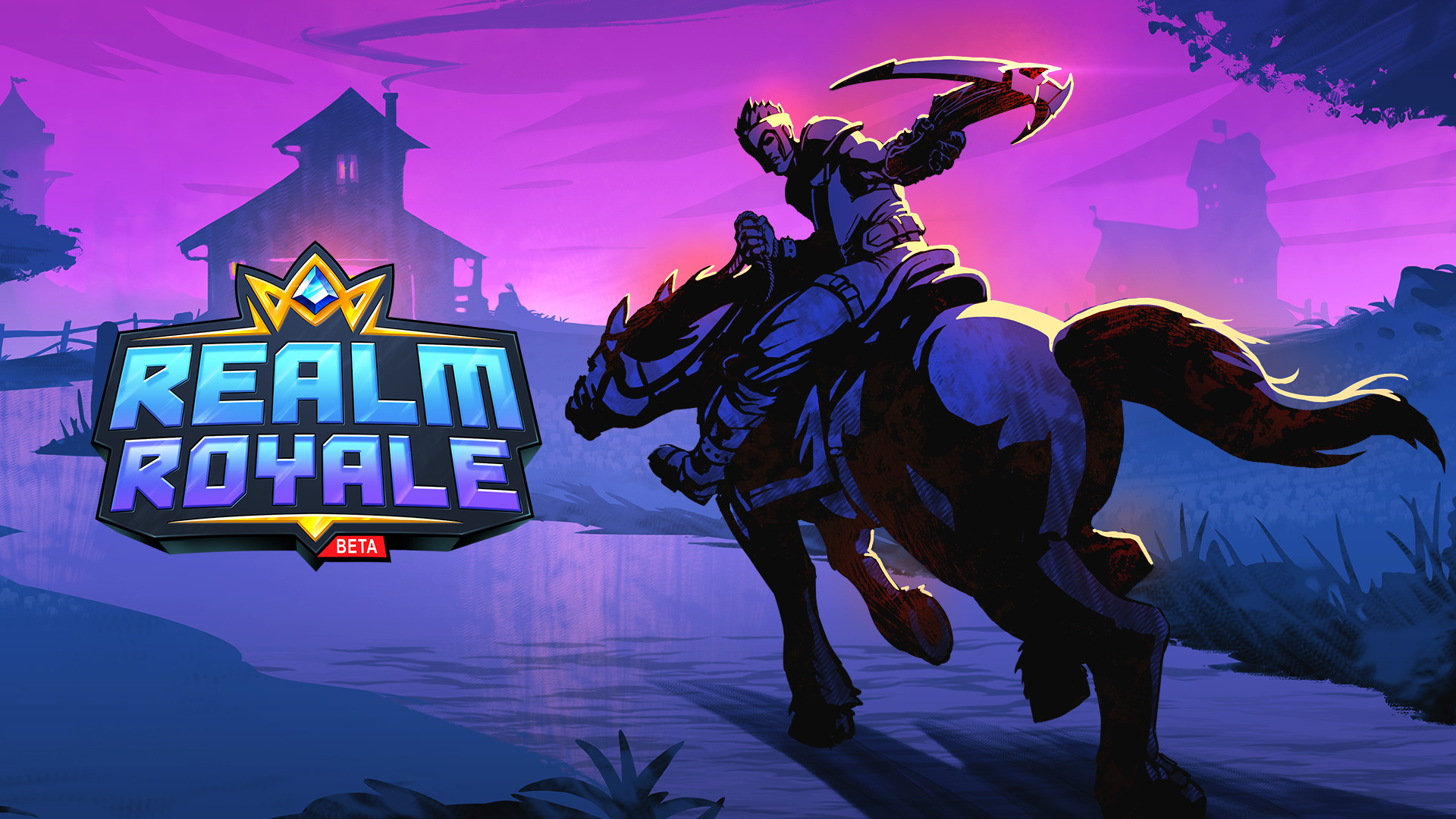 Realm Royale Beta game art with knight on horseback HD Wallpaper