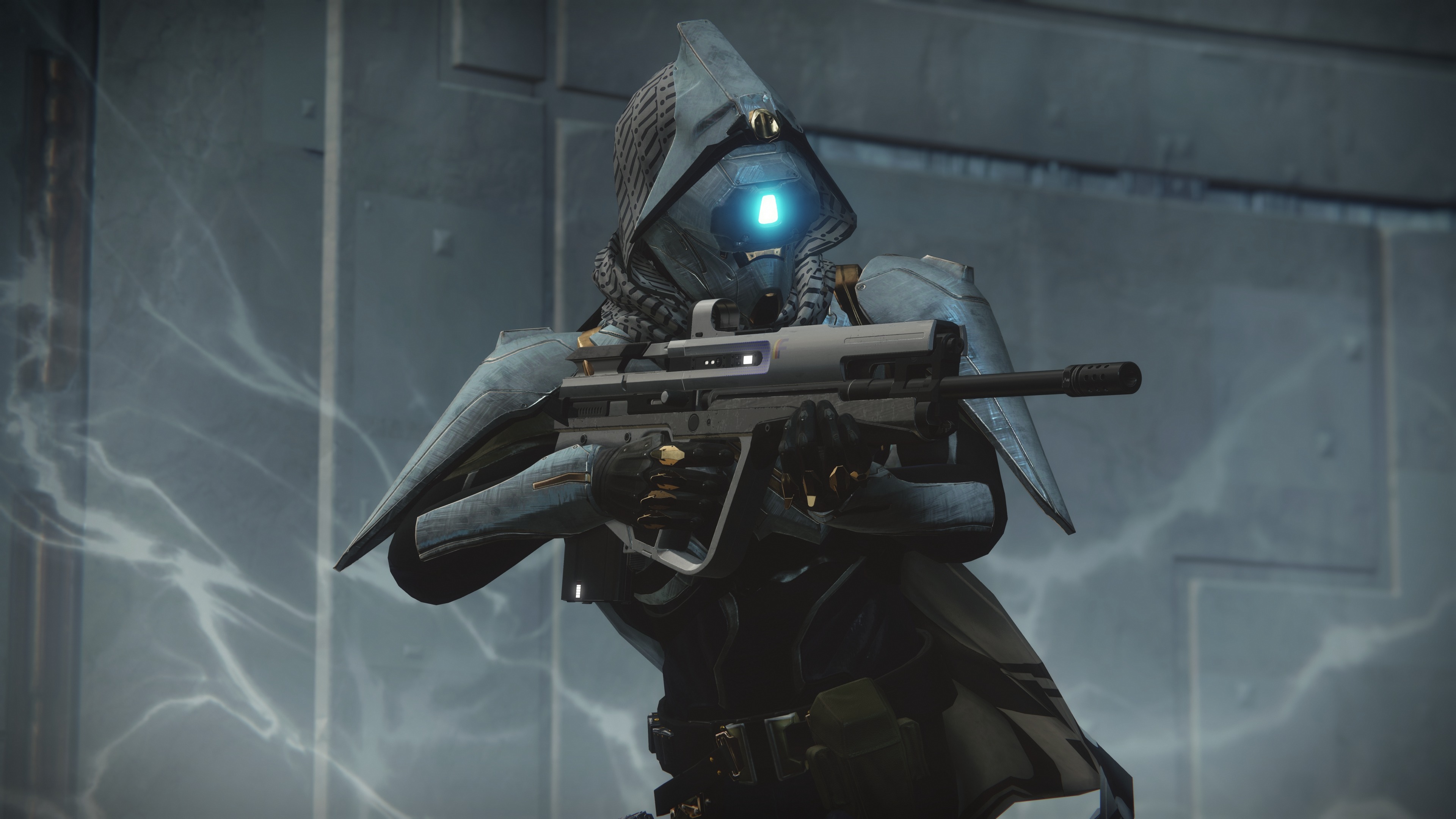 Destiny 2 Hunter holding a rifle HD Wallpaper
