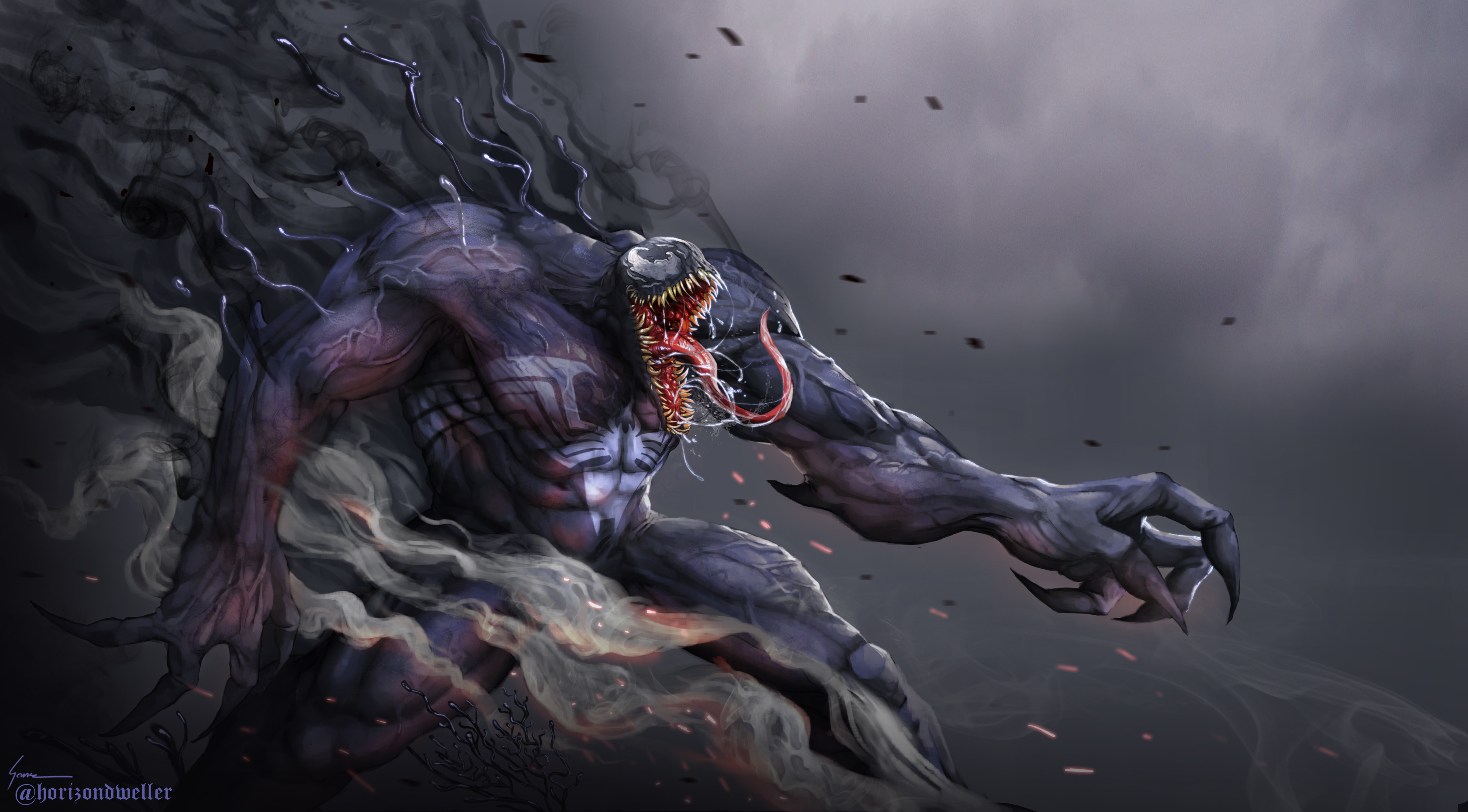 Venom digital art 4K HD Wallpaper