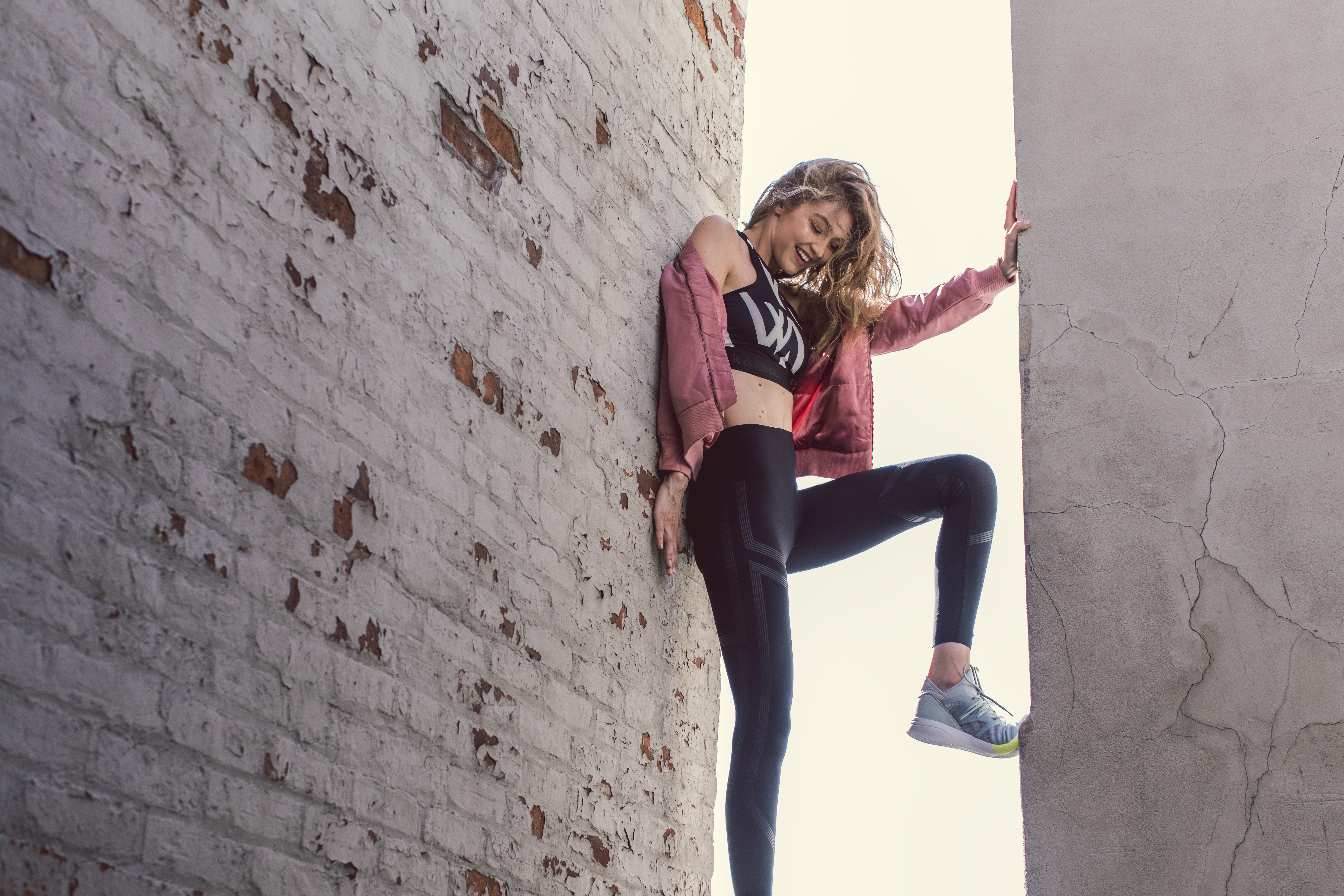 Gigi Hadid in Reebok photoshoot HD Wallpaper