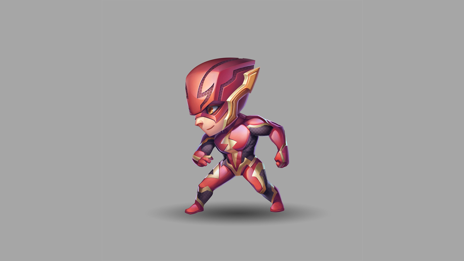 Chibi Flash Artwork HD Wallpaper