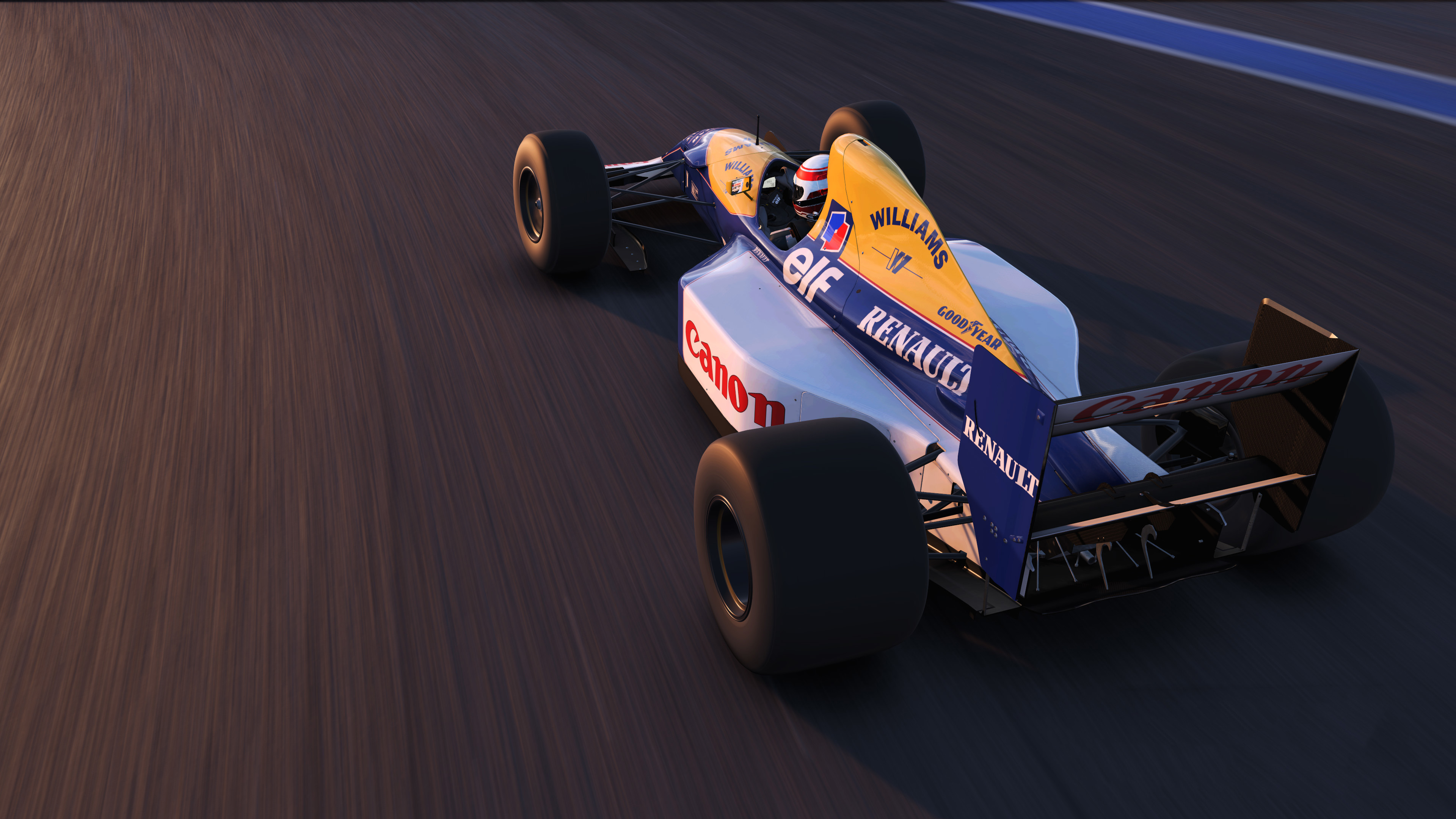 Williams Renault F1 car on track 4K HD Wallpaper