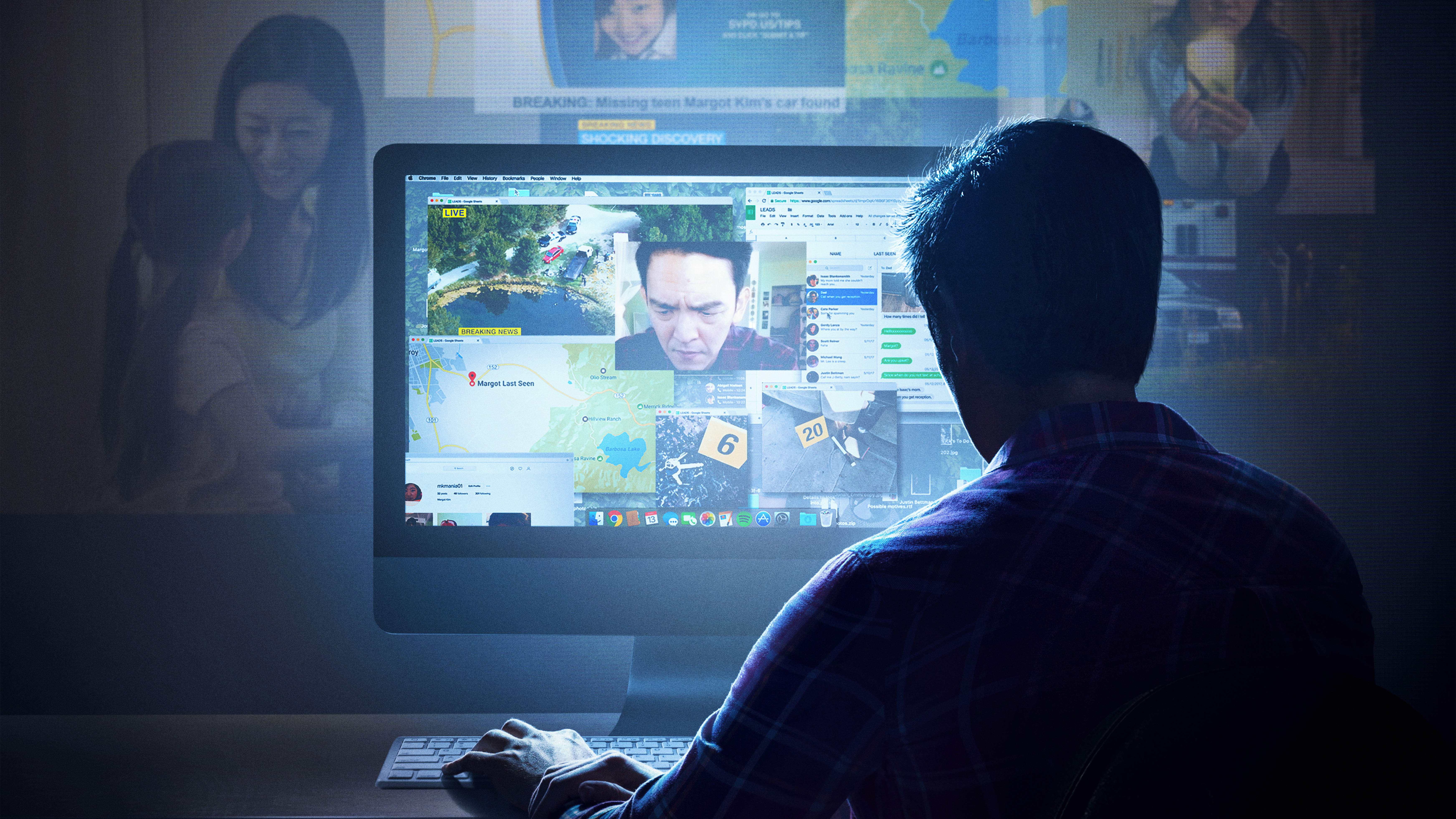 Man Searching for Margot Kim on Computer HD Wallpaper