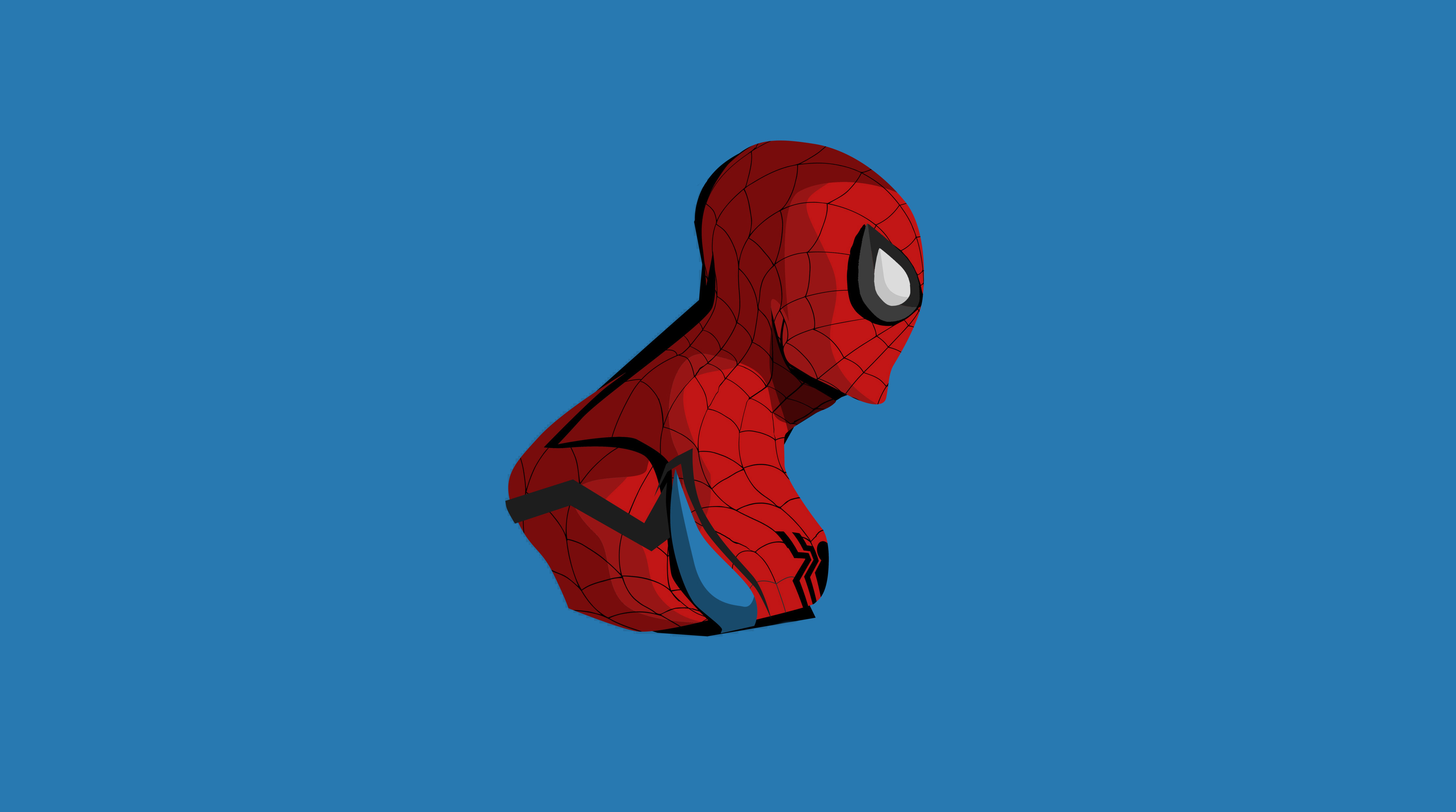 Minimalist Spiderman Artwork HD Wallpaper