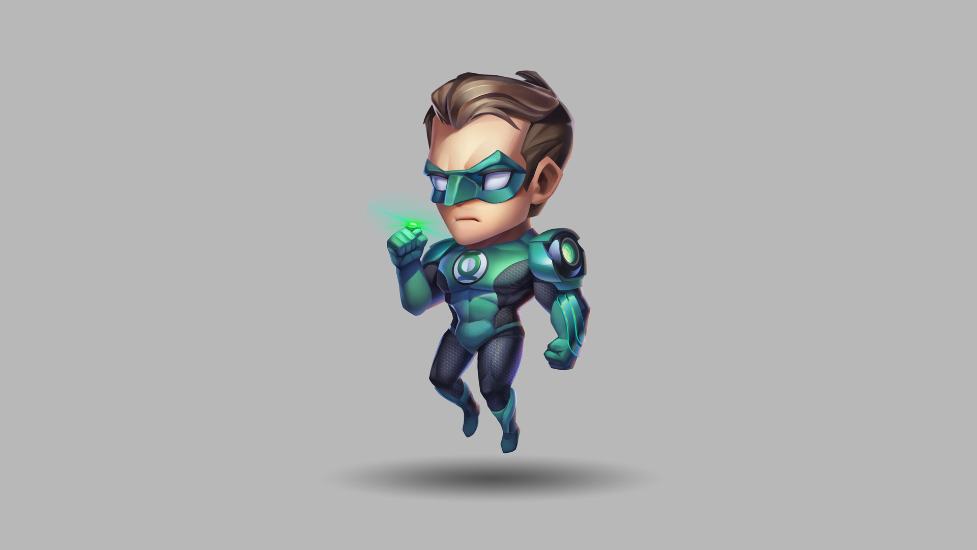 Green Lantern Chibi Artwork HD Wallpaper