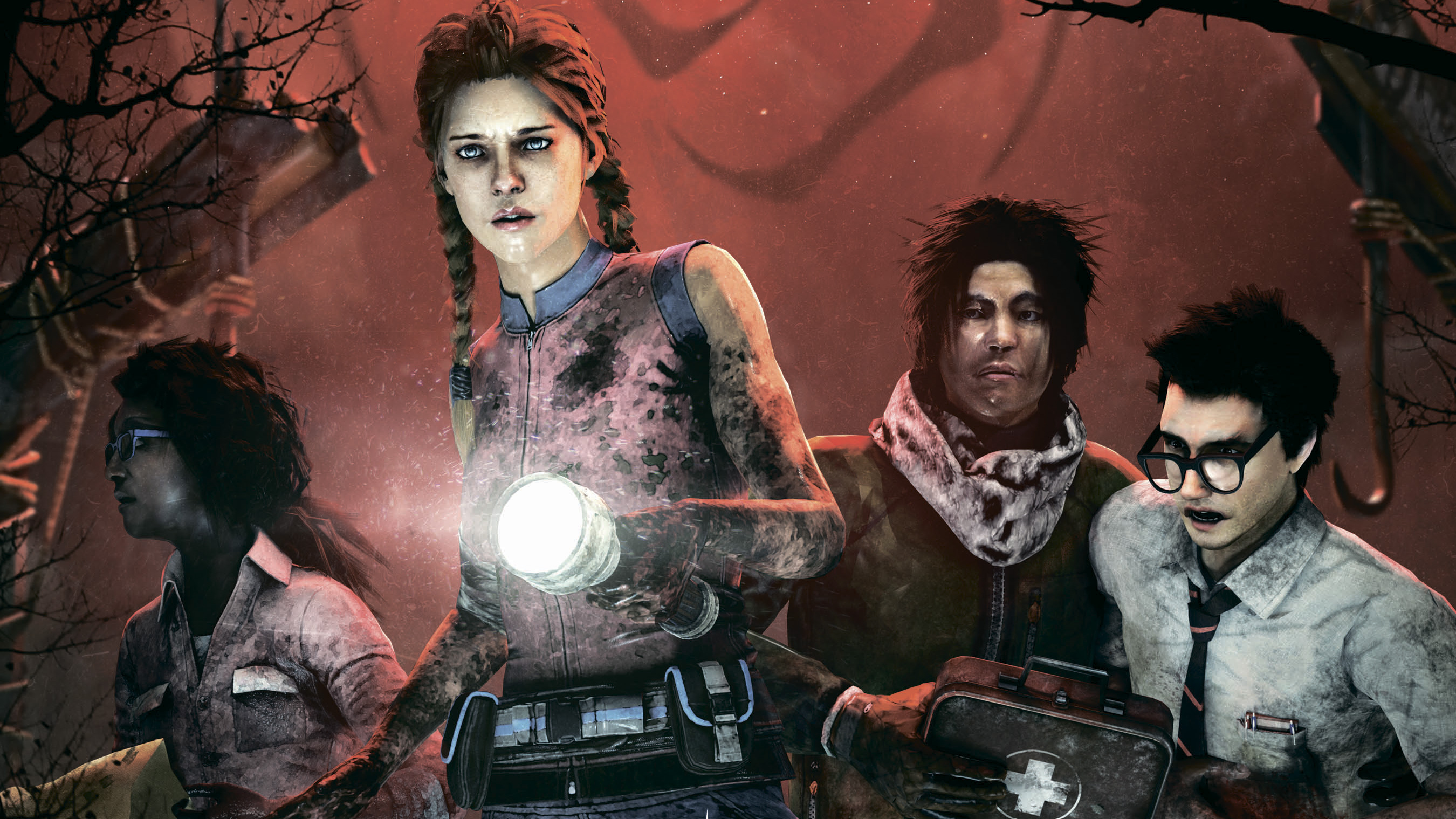 Dead by Daylight Survivors with Flashlight and Medkit HD Wallpaper