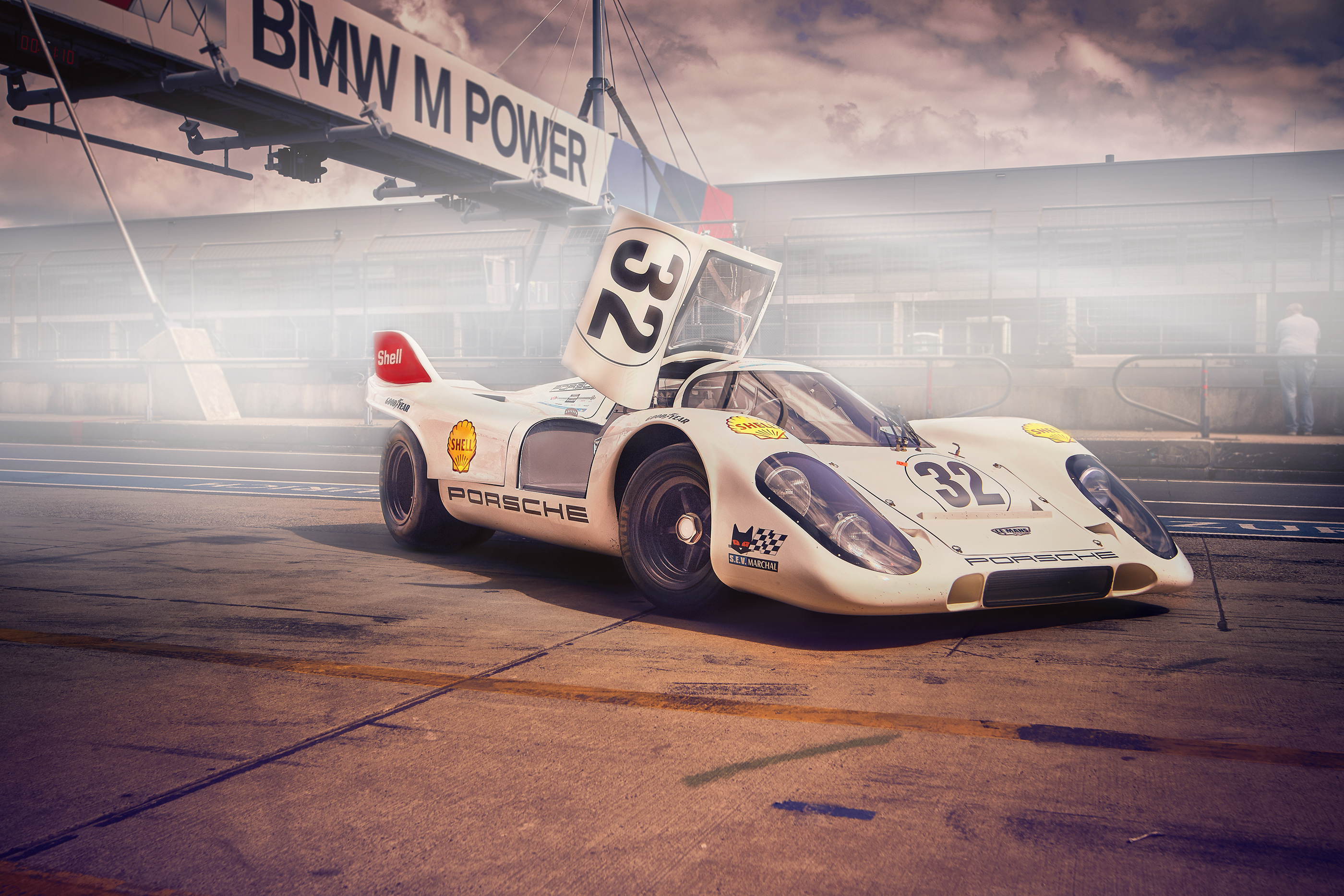 Porsche 917K race car with doors open HD Wallpaper