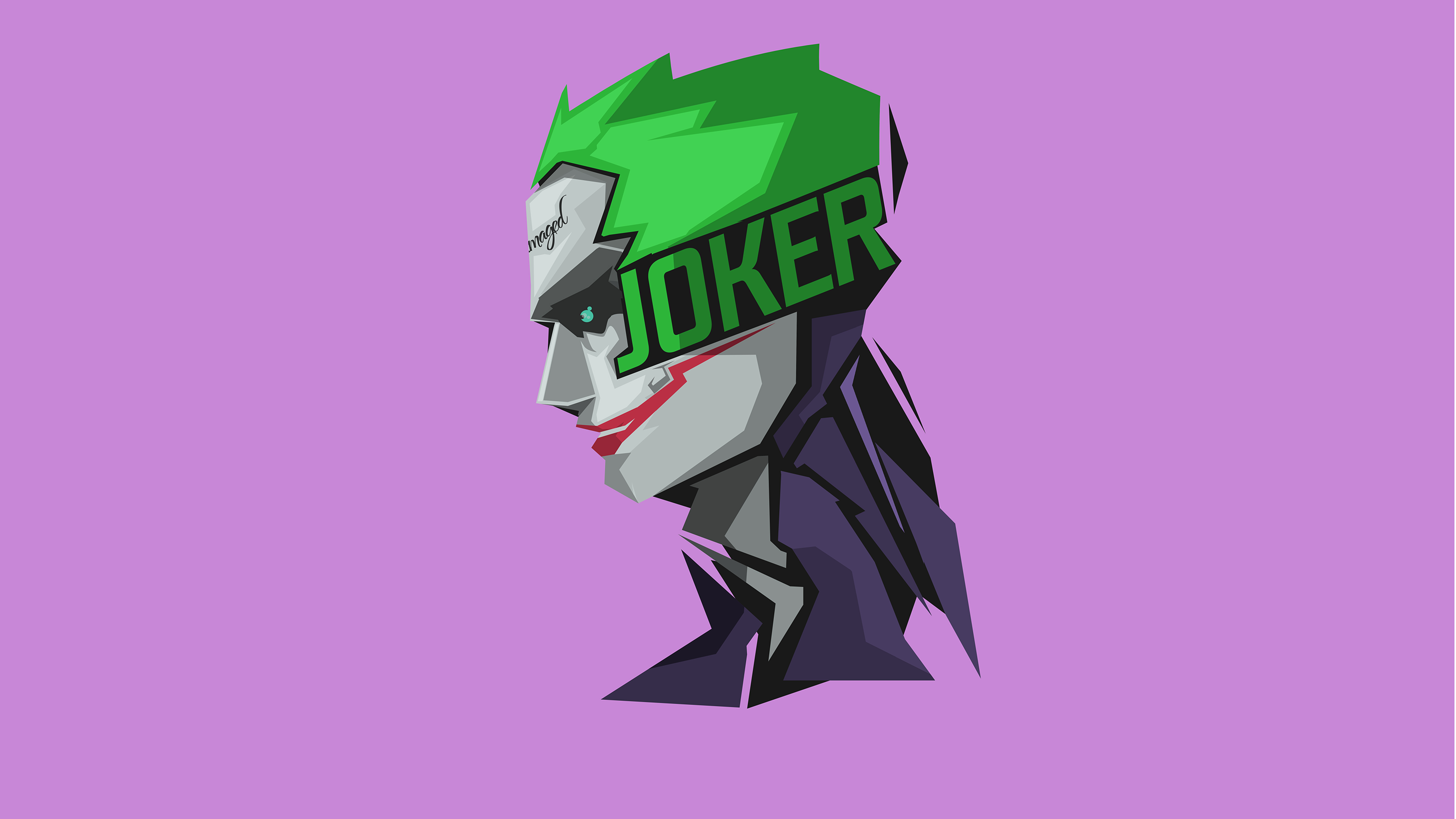 Joker Minimalist Digital Art HD Wallpaper
