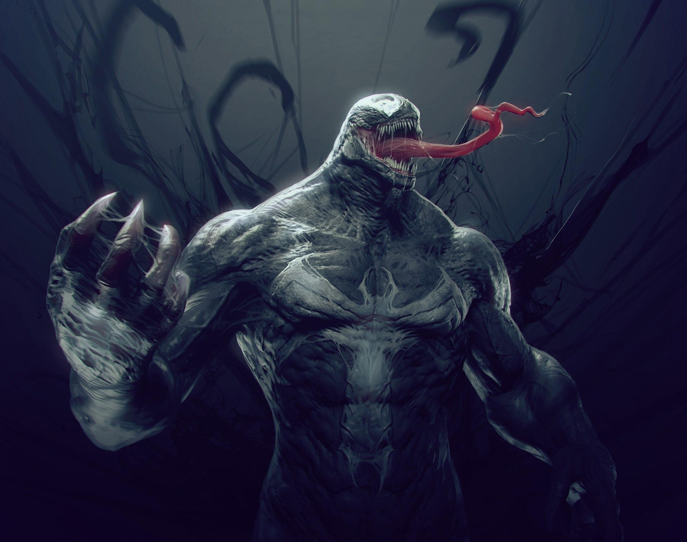 Venom digital art HD Wallpaper