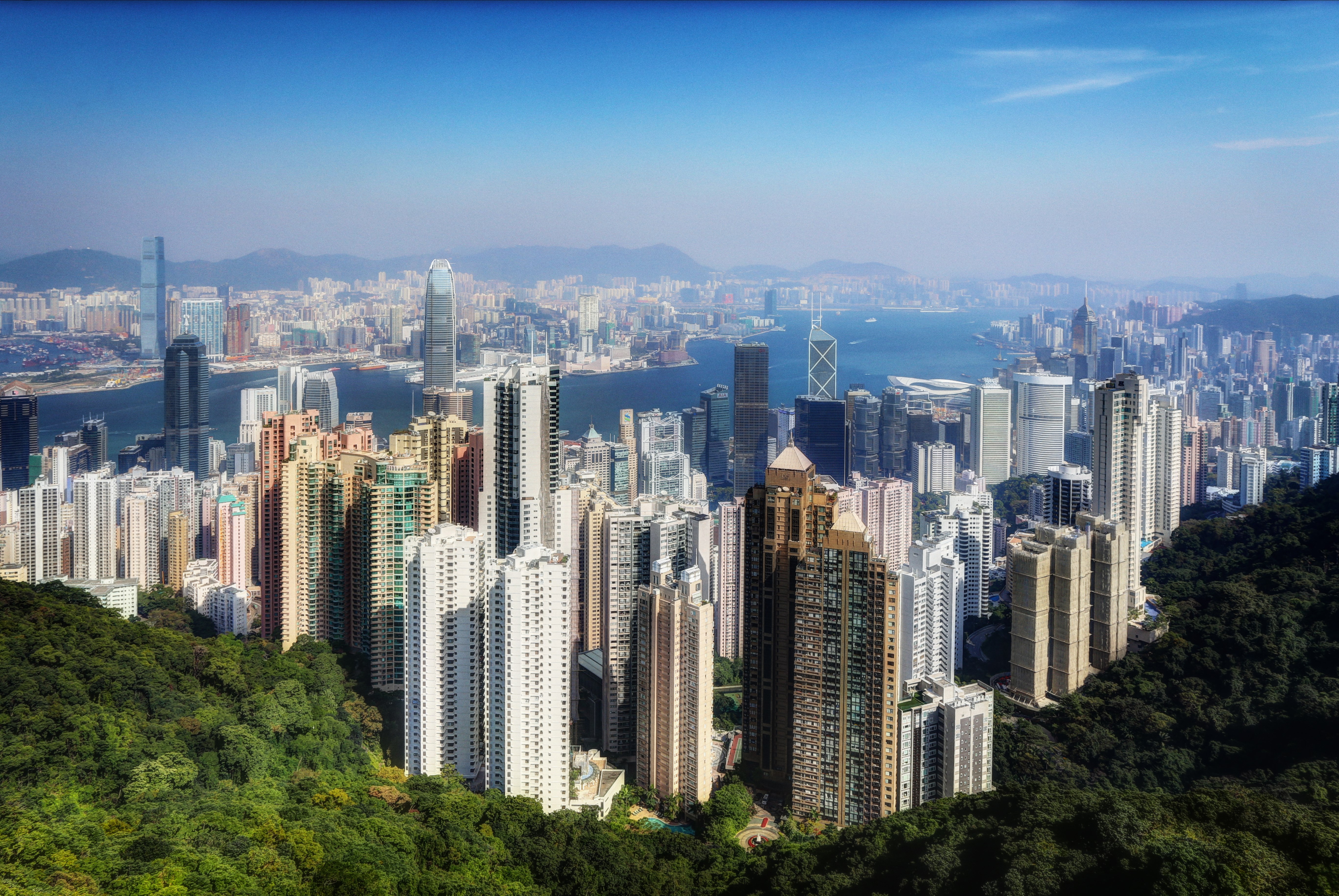 Hong Kong Skyline from Victoria Peak HD Wallpaper