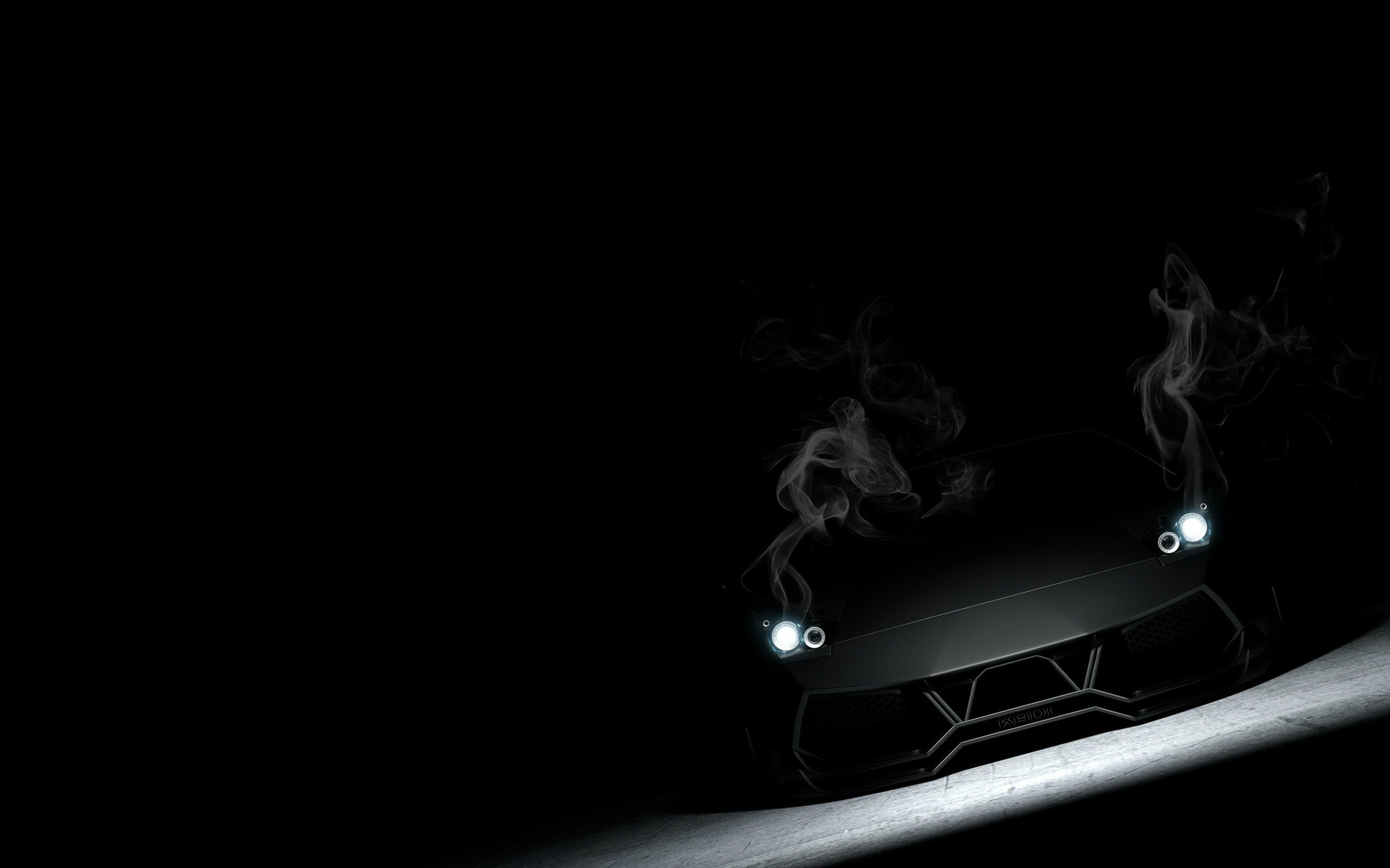 Lamborghini Aventador with smoke HD Wallpaper