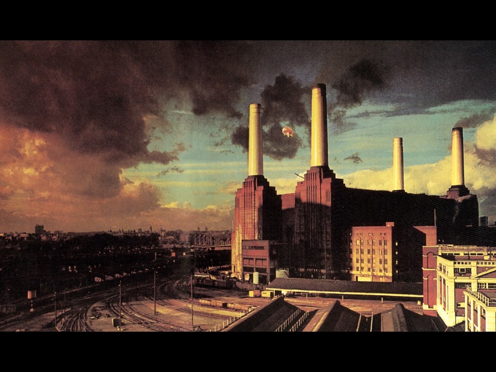 Pink Floyd Animals album cover Battersea Power Station HD Wallpaper