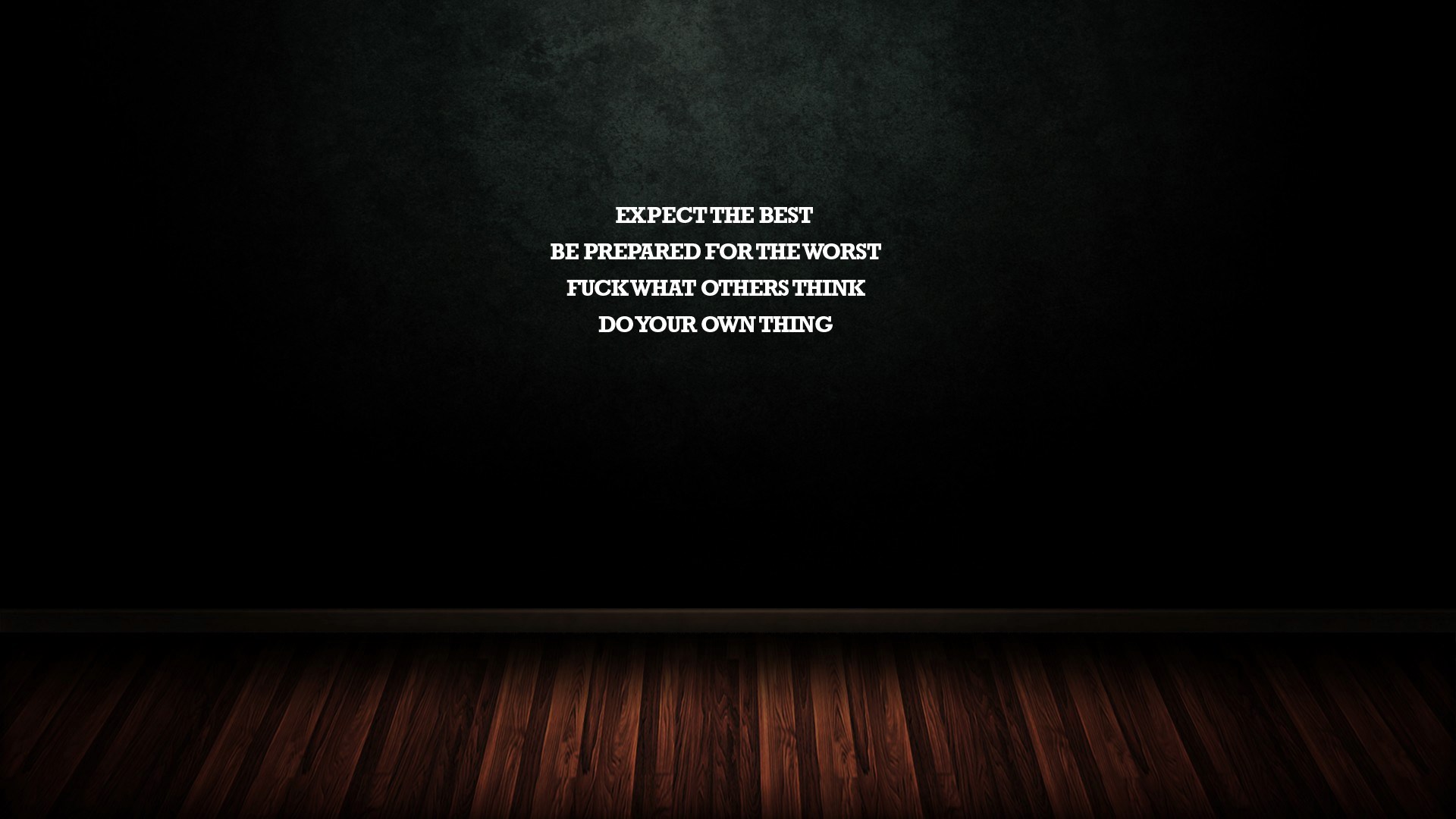 Motivational quote on a dark background HD Wallpaper