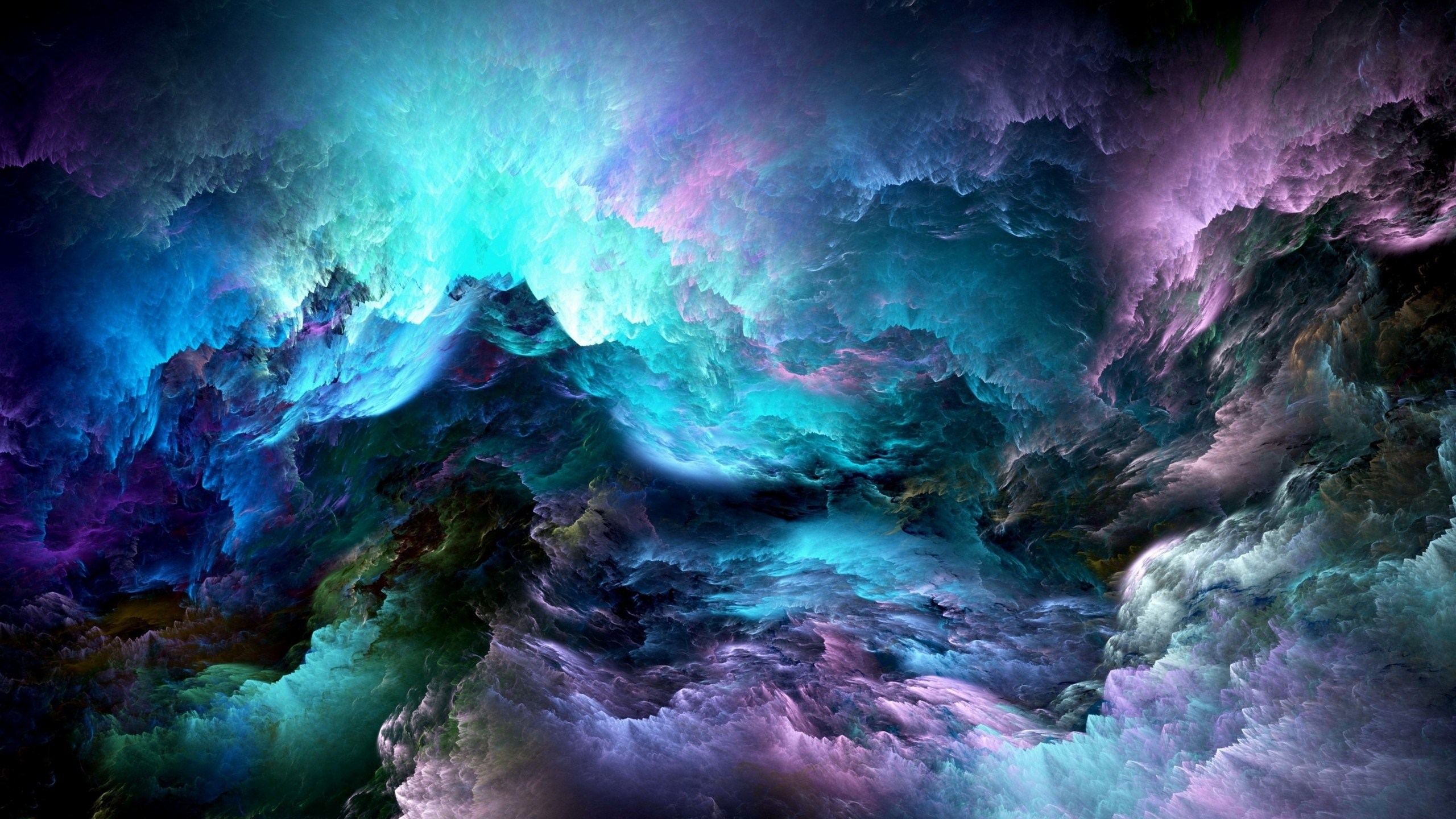 Abstract colorful clouds HD Wallpaper