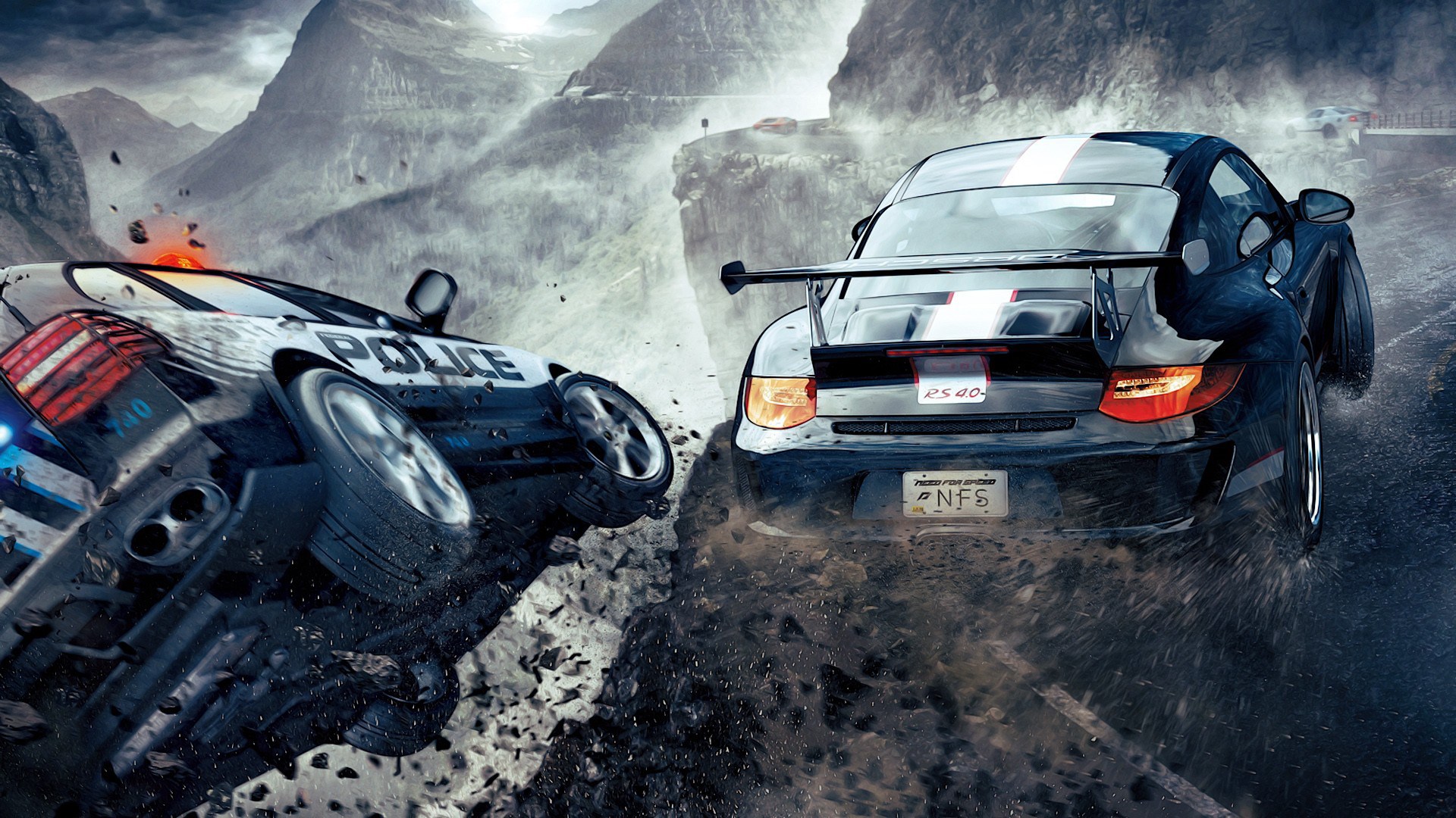 Need for Speed The Run Police Car Chase HD Wallpaper