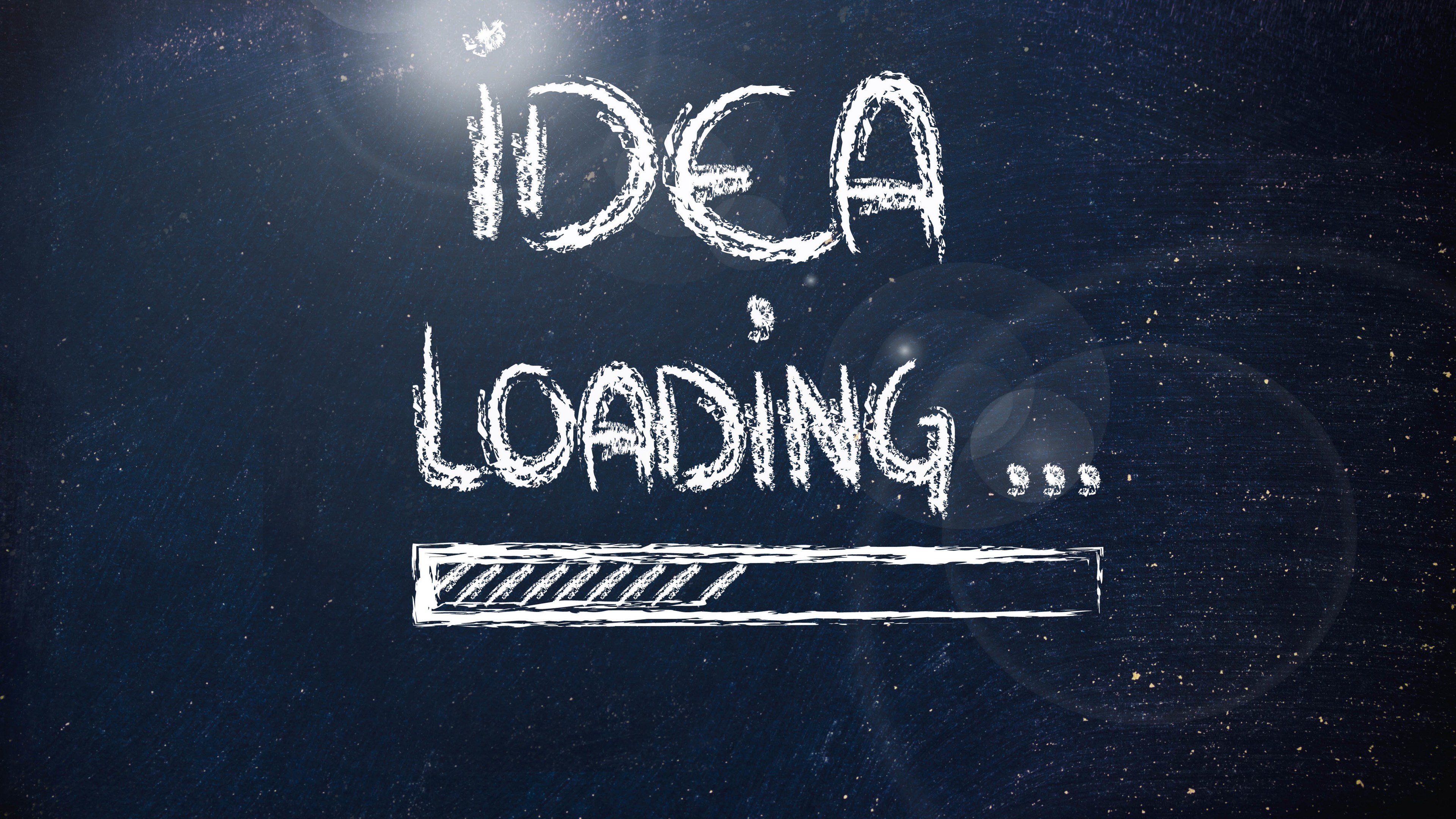 Idea Loading progress bar on blackboard HD Wallpaper