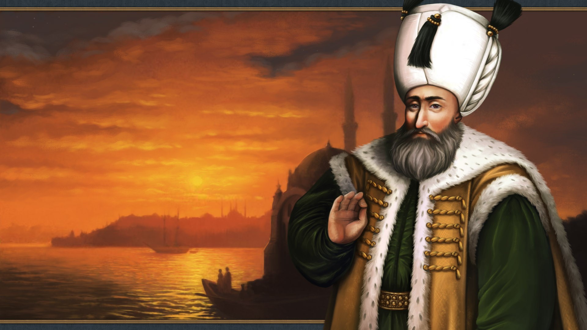 Suleiman the Magnificent from Europa Universalis IV HD Wallpaper
