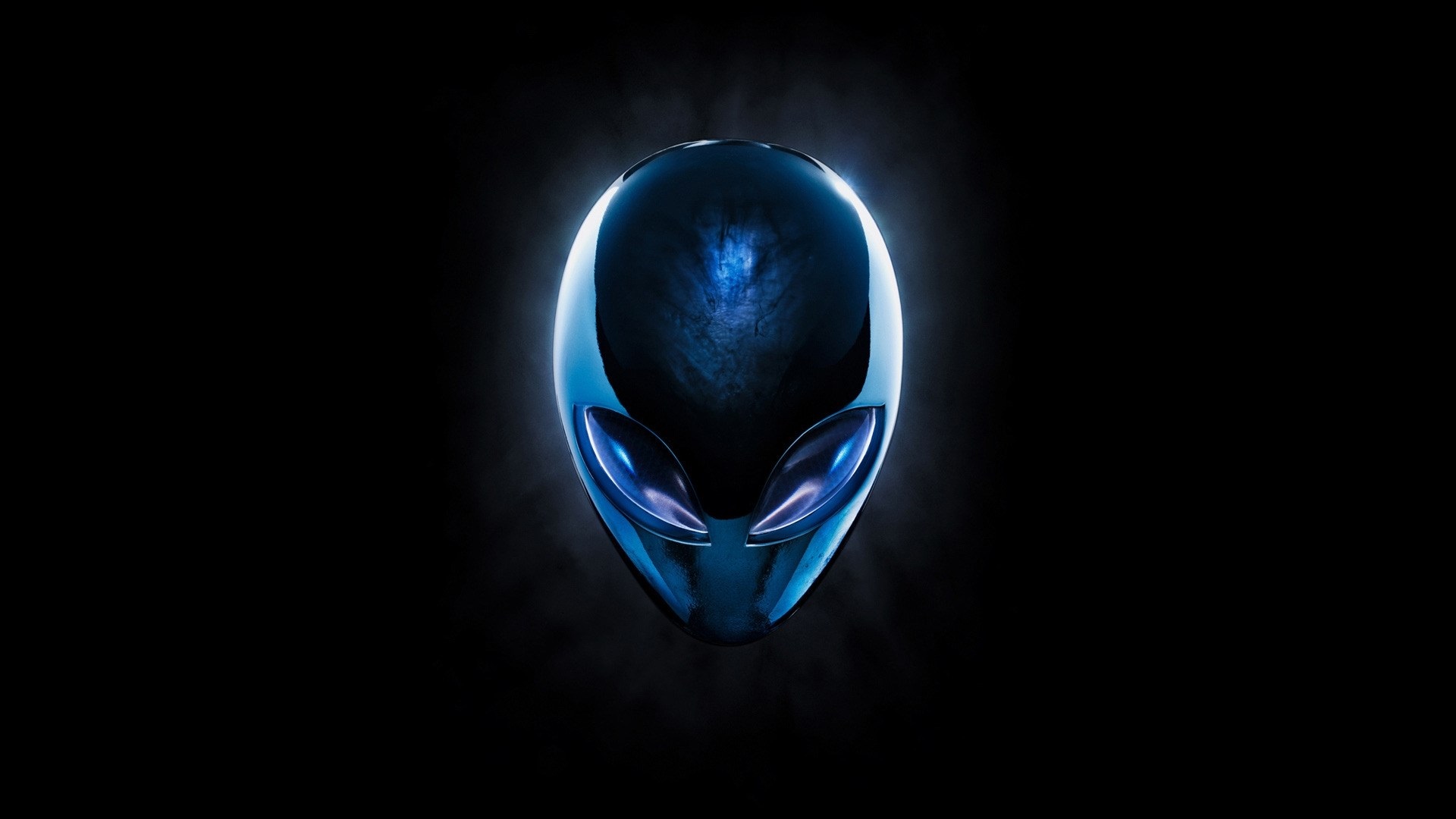Alienware logo on black background HD Wallpaper