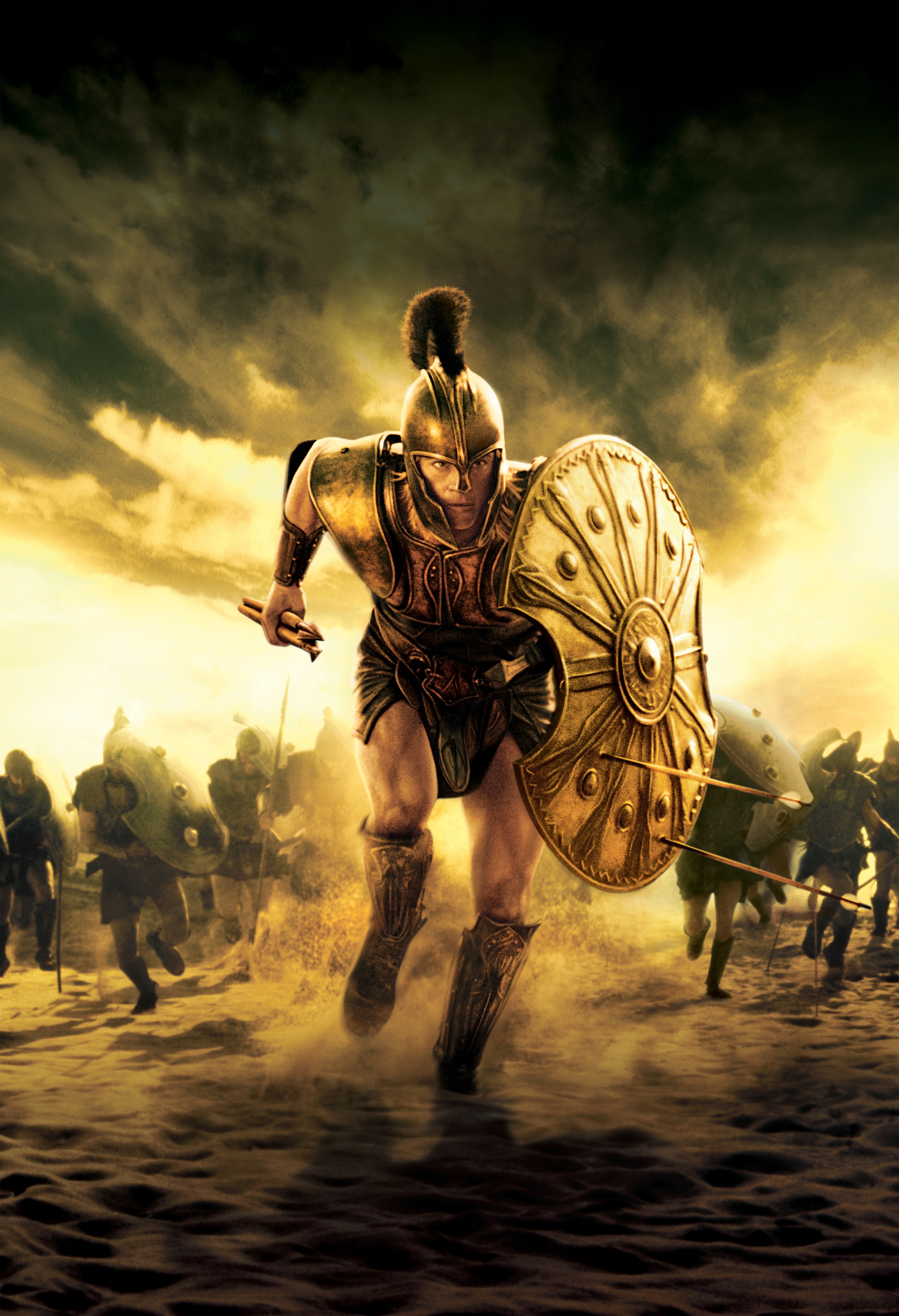 4K Image of Troy Warrior Charging Into Battle HD Wallpaper