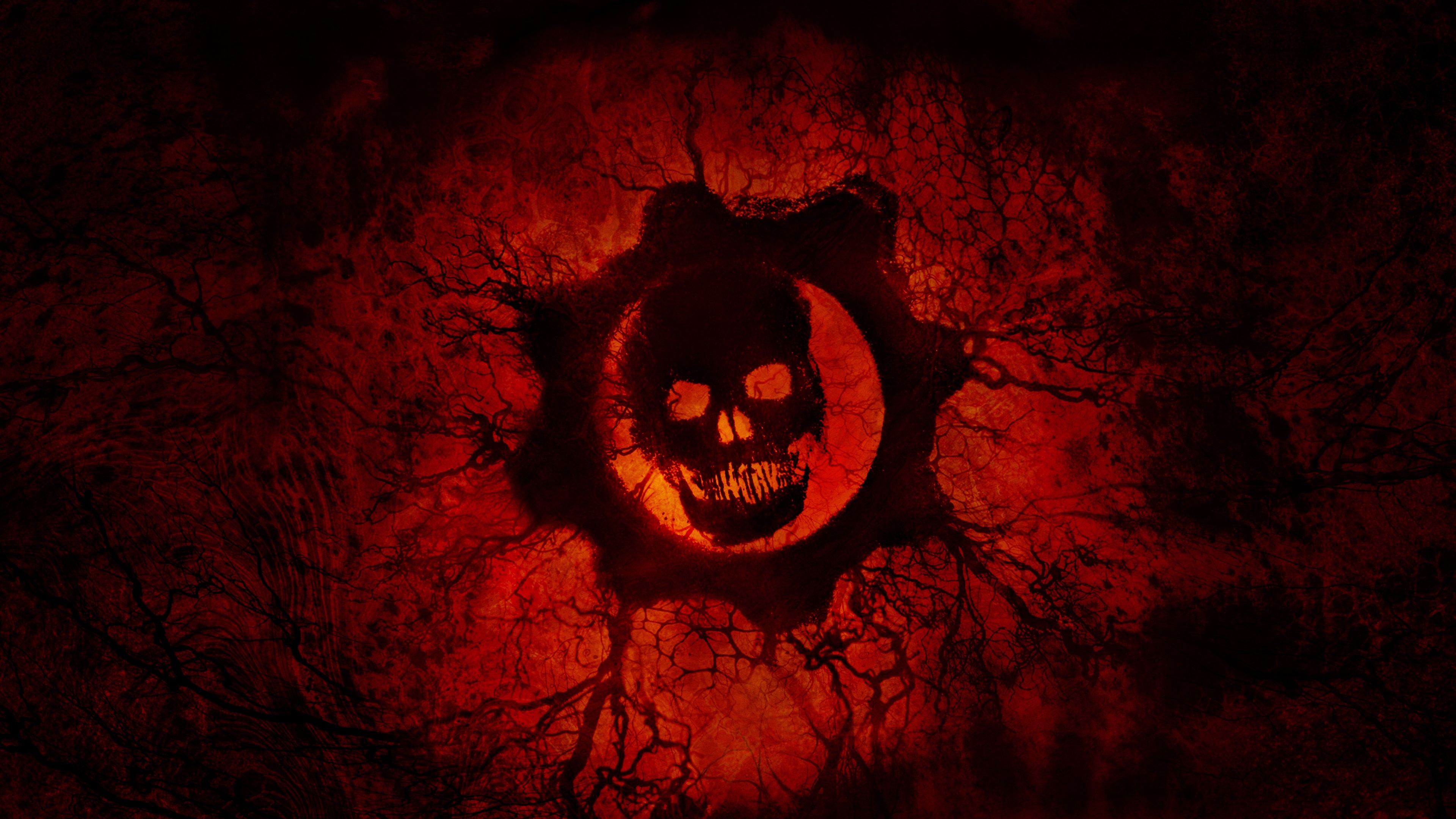 Gears of War Skull Omen 4K HD Wallpaper