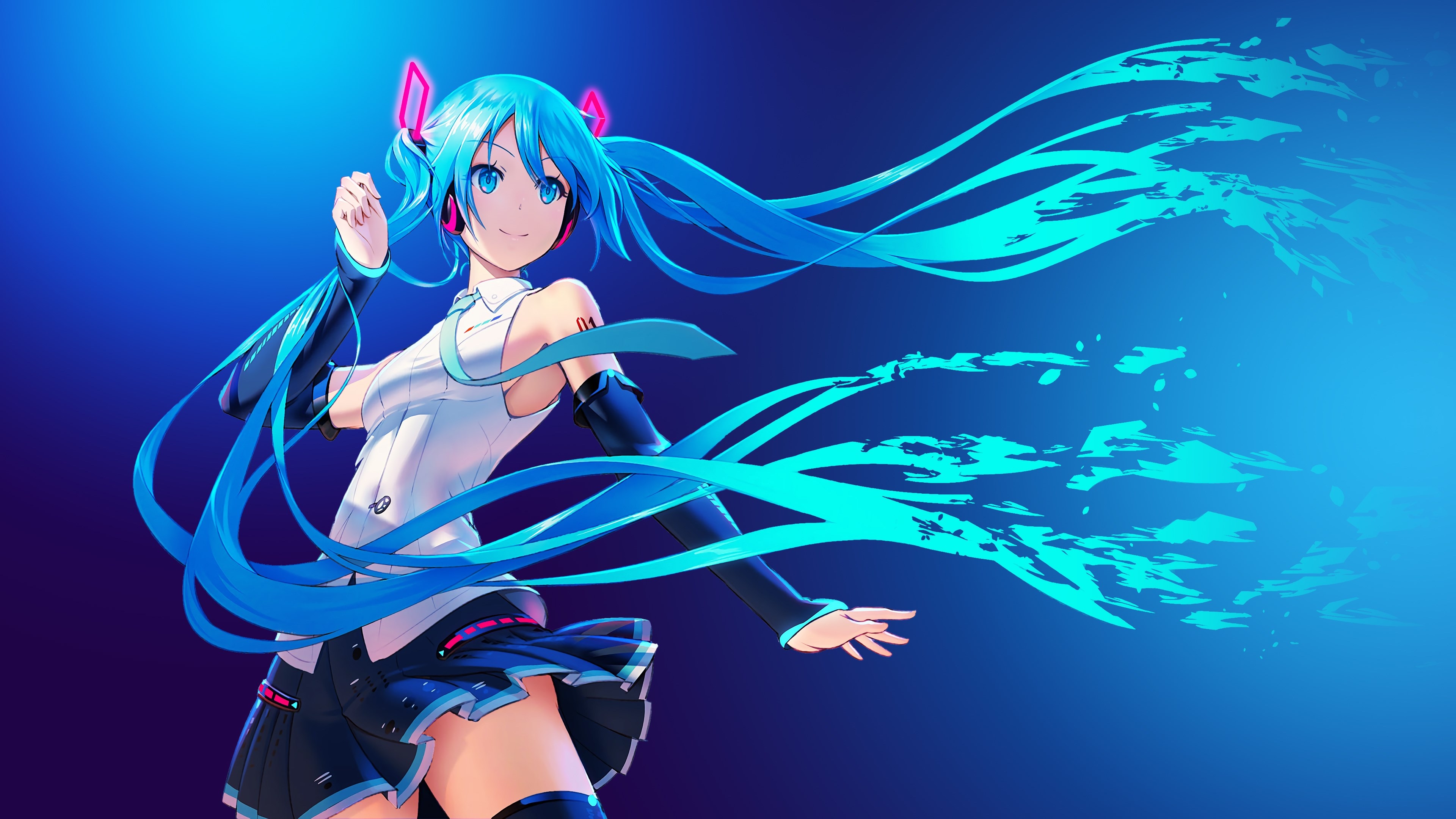 Hatsune Miku 4K HD Wallpaper