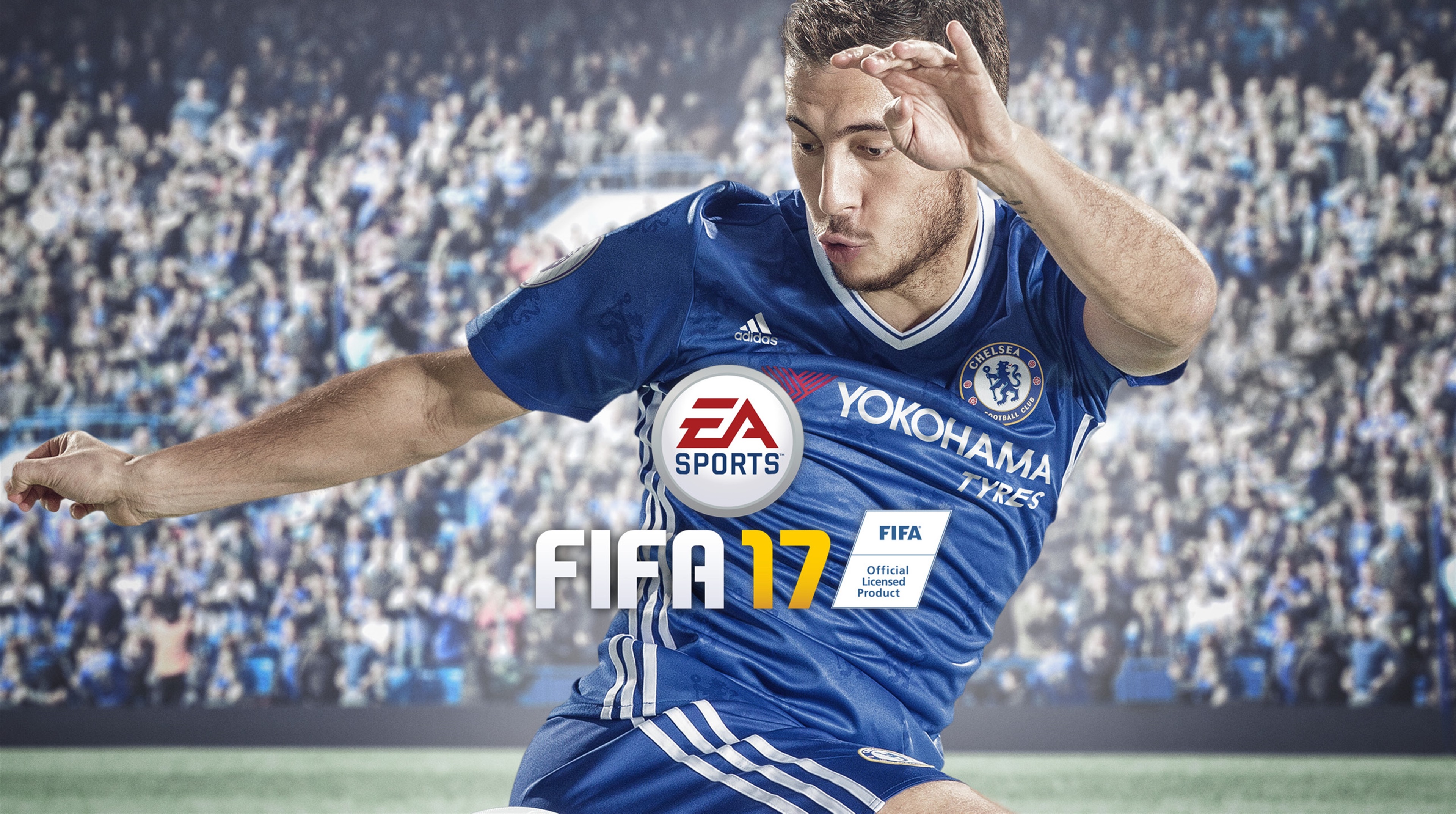 Eden Hazard from FIFA 17 4K HD Wallpaper
