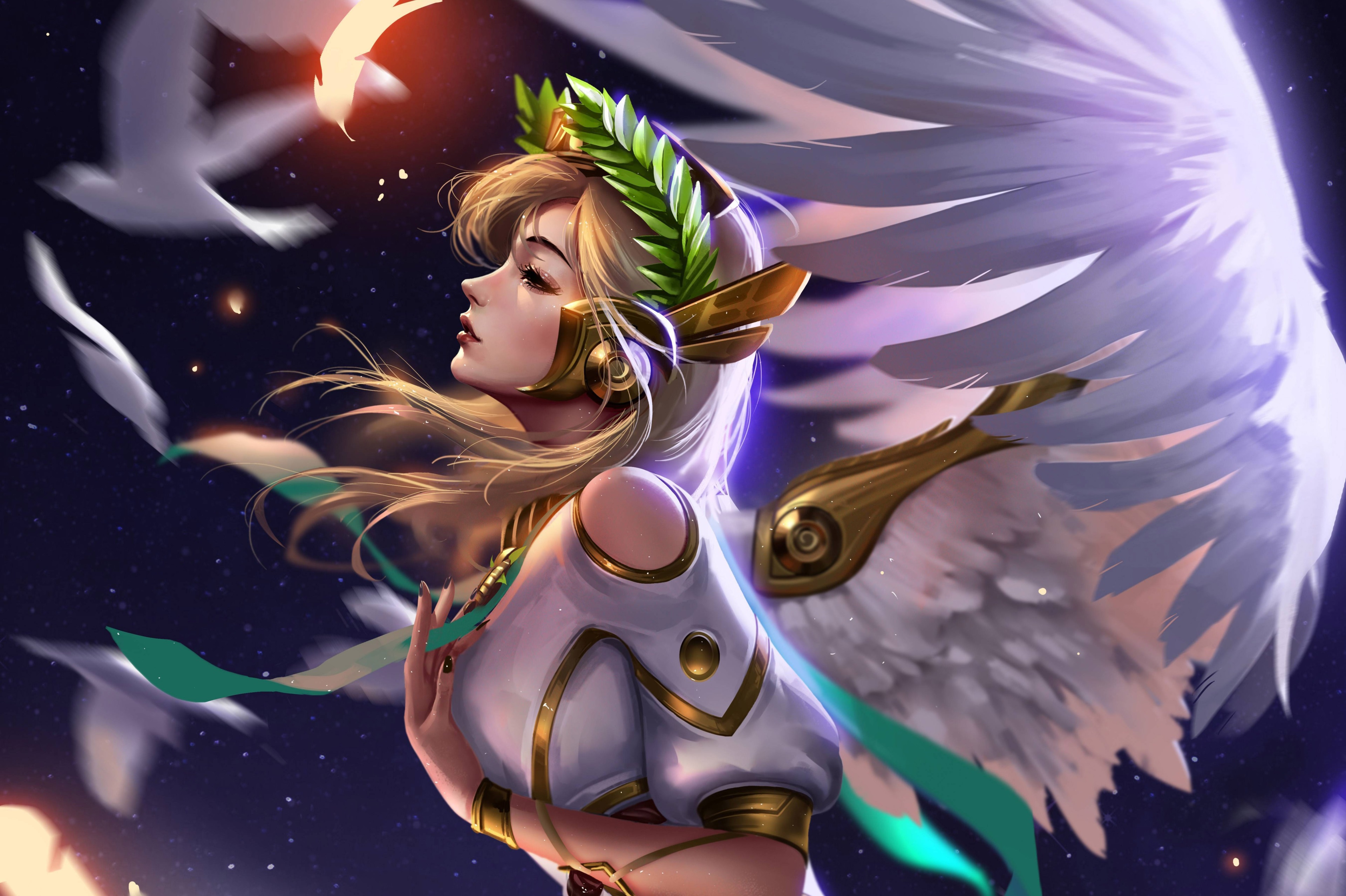 Mercy from Overwatch 4K HD Wallpaper