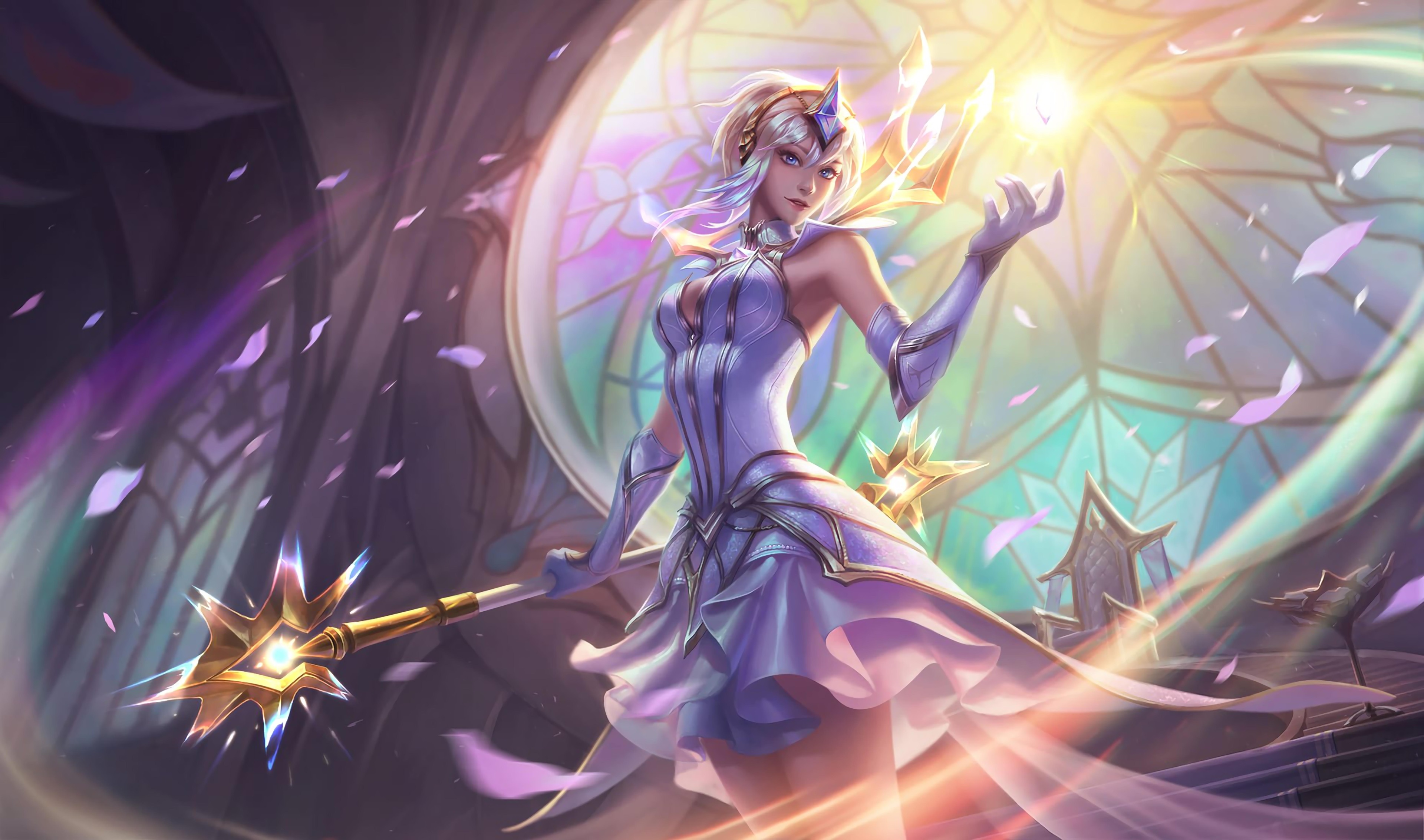 Lux from League of Legends 4K HD Wallpaper