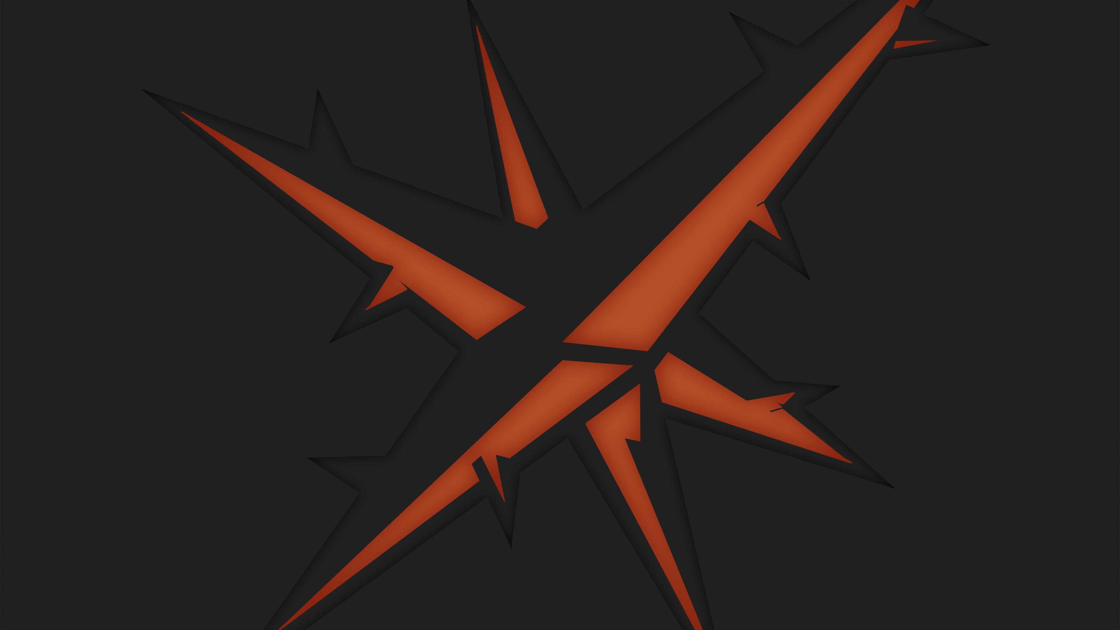 Abstract orange and black explosion 4K HD Wallpaper