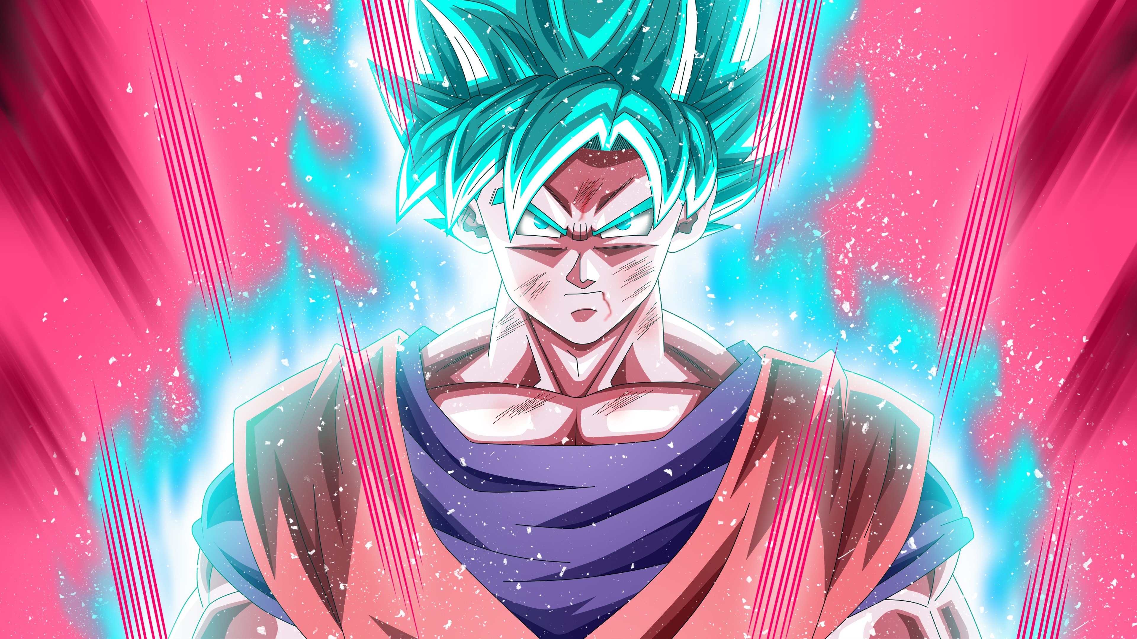 Goku Super Saiyan Blue from Dragon Ball Super 4K HD Wallpaper