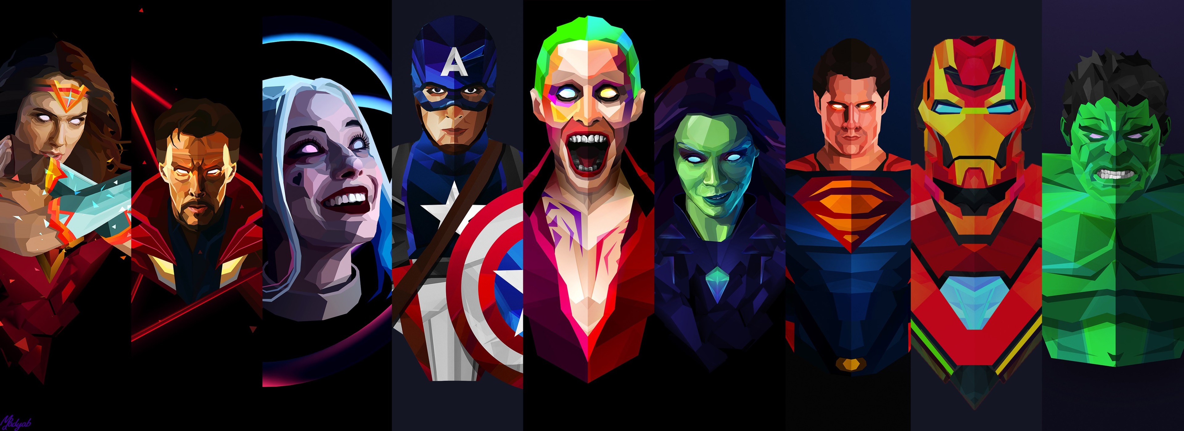 DC and Marvel Characters 4K HD Wallpaper