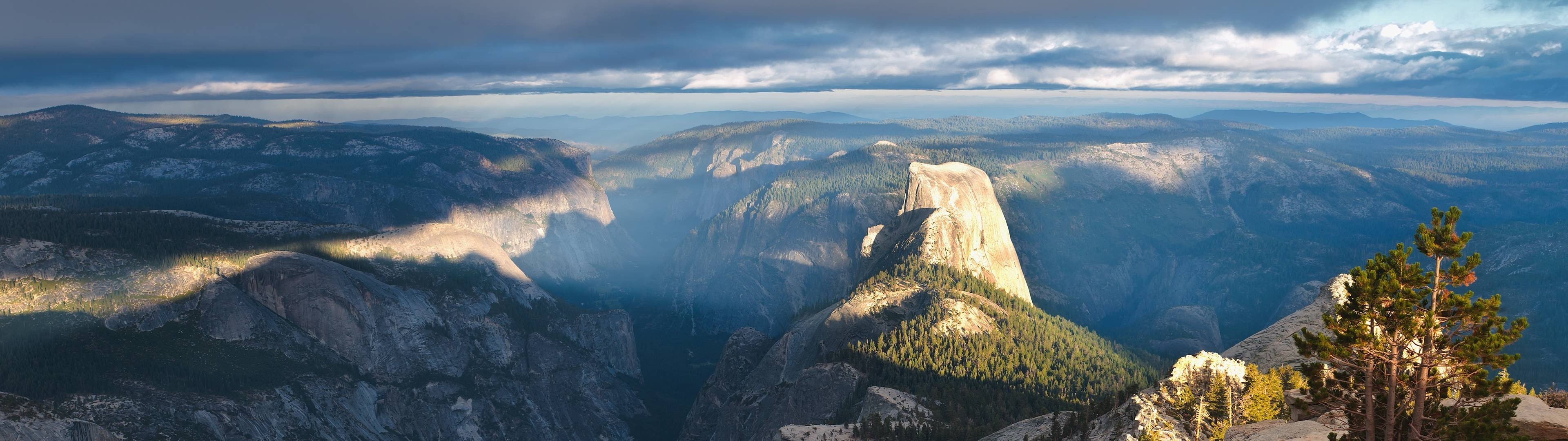 Half Dome in Yosemite National Park landscape HD Wallpaper