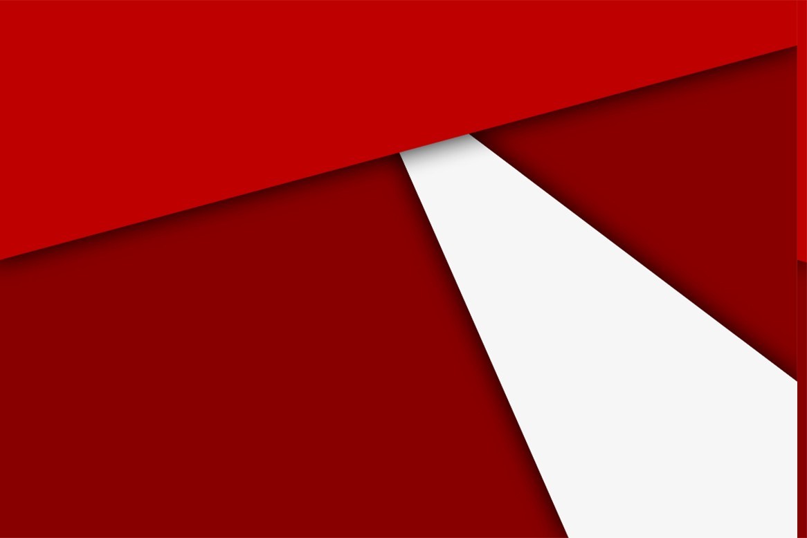 Abstract red and white geometric shapes with shadows HD Wallpaper